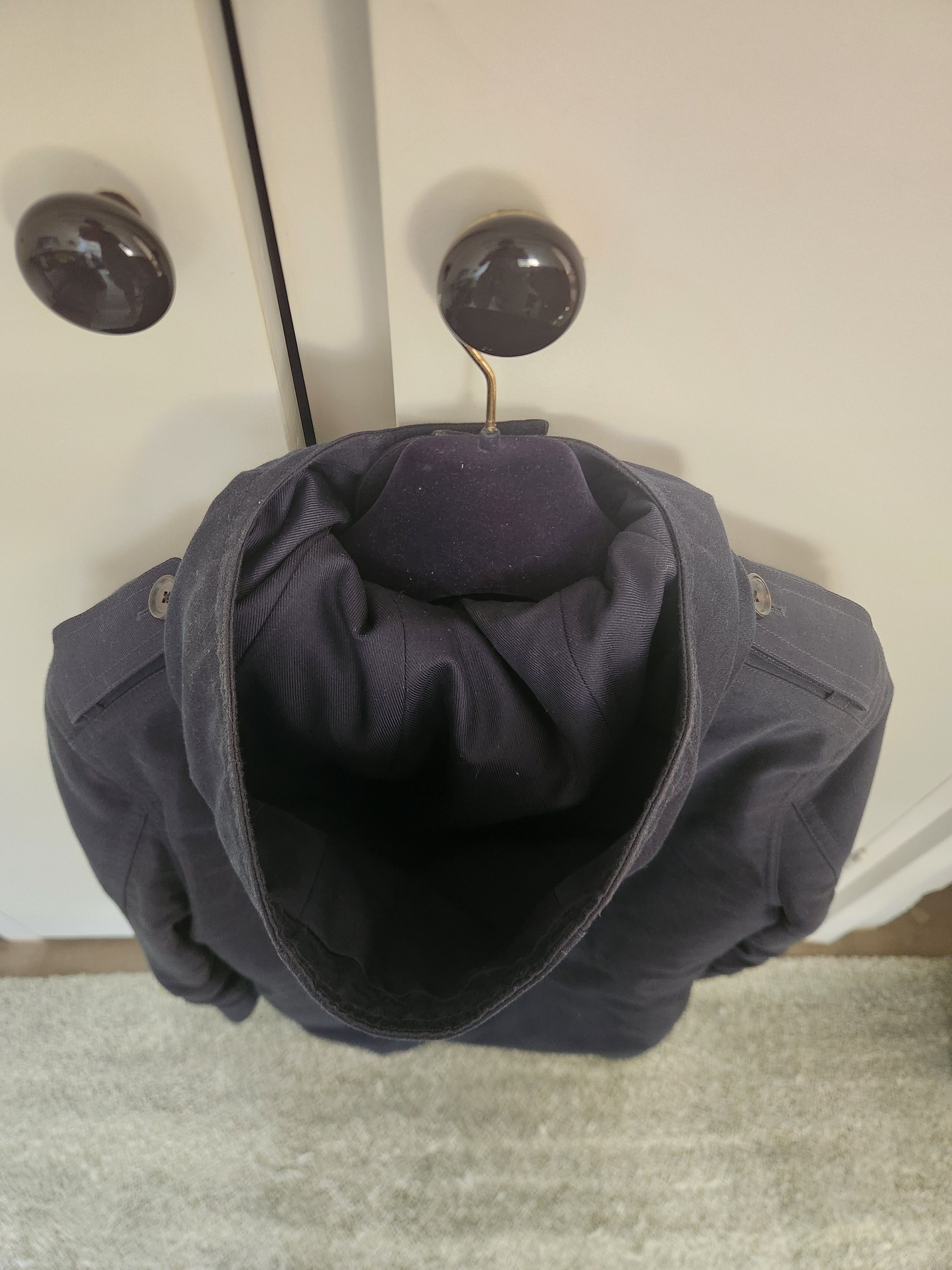 Louis Vuitton LV Navy blue heavy wool lining jacket - removable lining Size US S / EU 44-46 / 1 - 23 Thumbnail