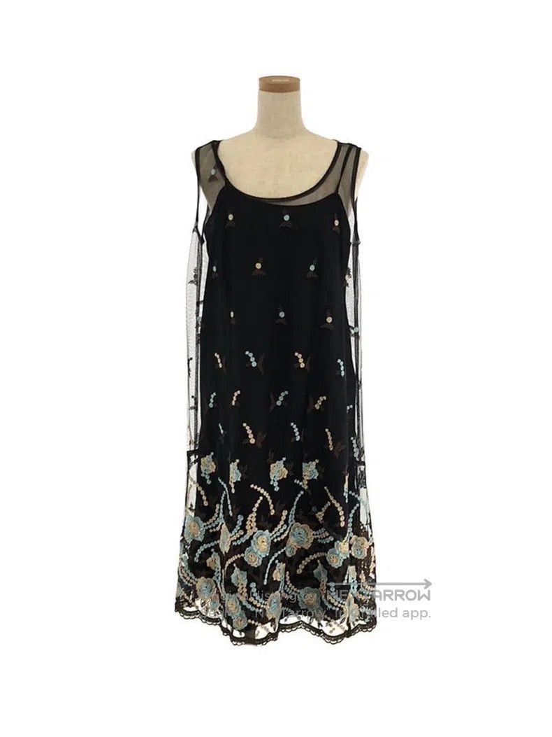 Comme des Garcons Comme Des Garcons Floral embroidery sheer two-piece dress Size L / US 10 / IT 46 - 2 Thumbnail