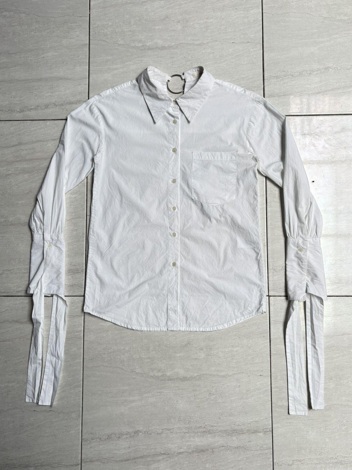 Celine CELINE White Shirt Size US XS / EU 42 / 0 - 1 Thumbnail