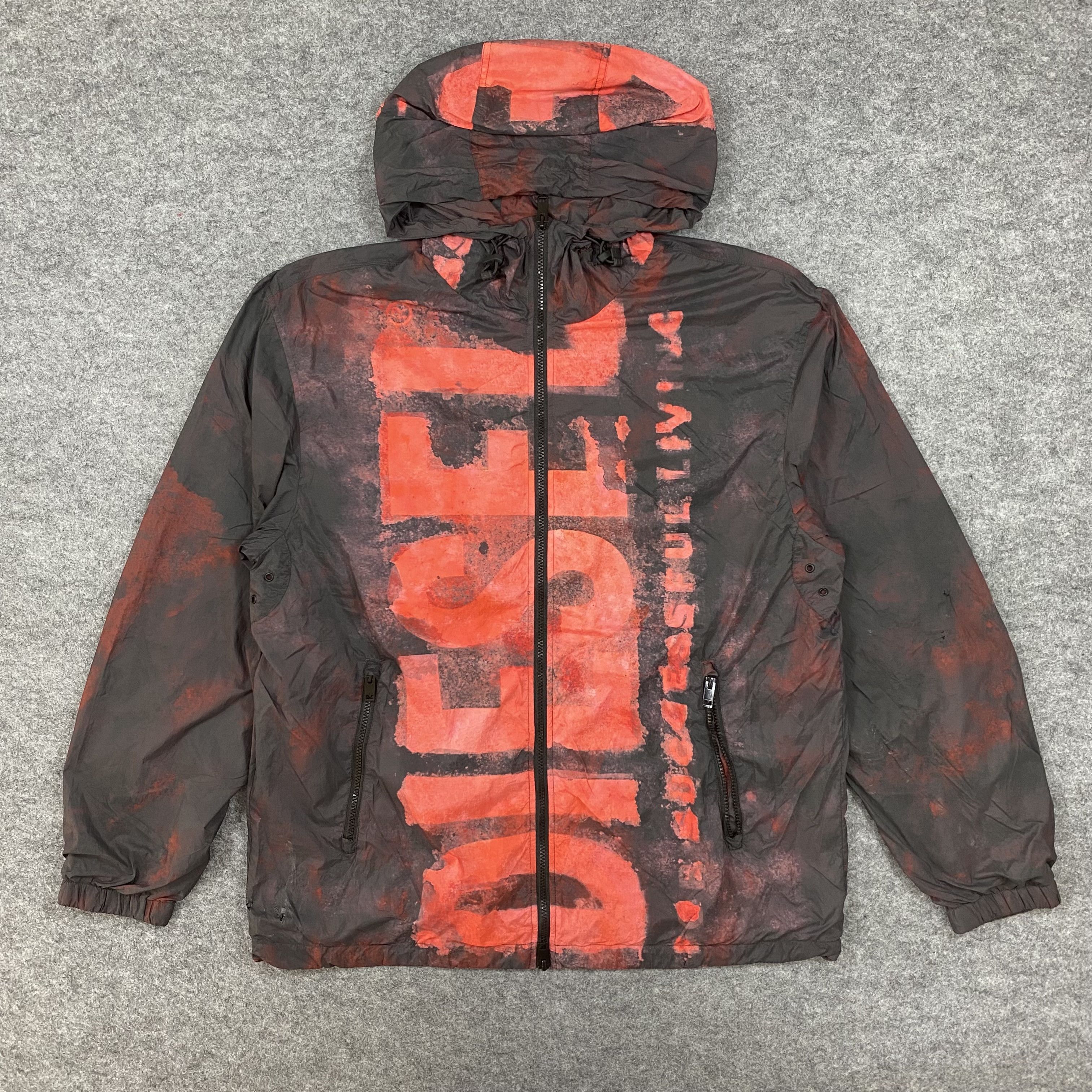 Diesel VINTAGE DIESEL WINDBREAKER DISTRESSED JACKET-J575 Size US L / EU 52-54 / 3 - 1 Thumbnail