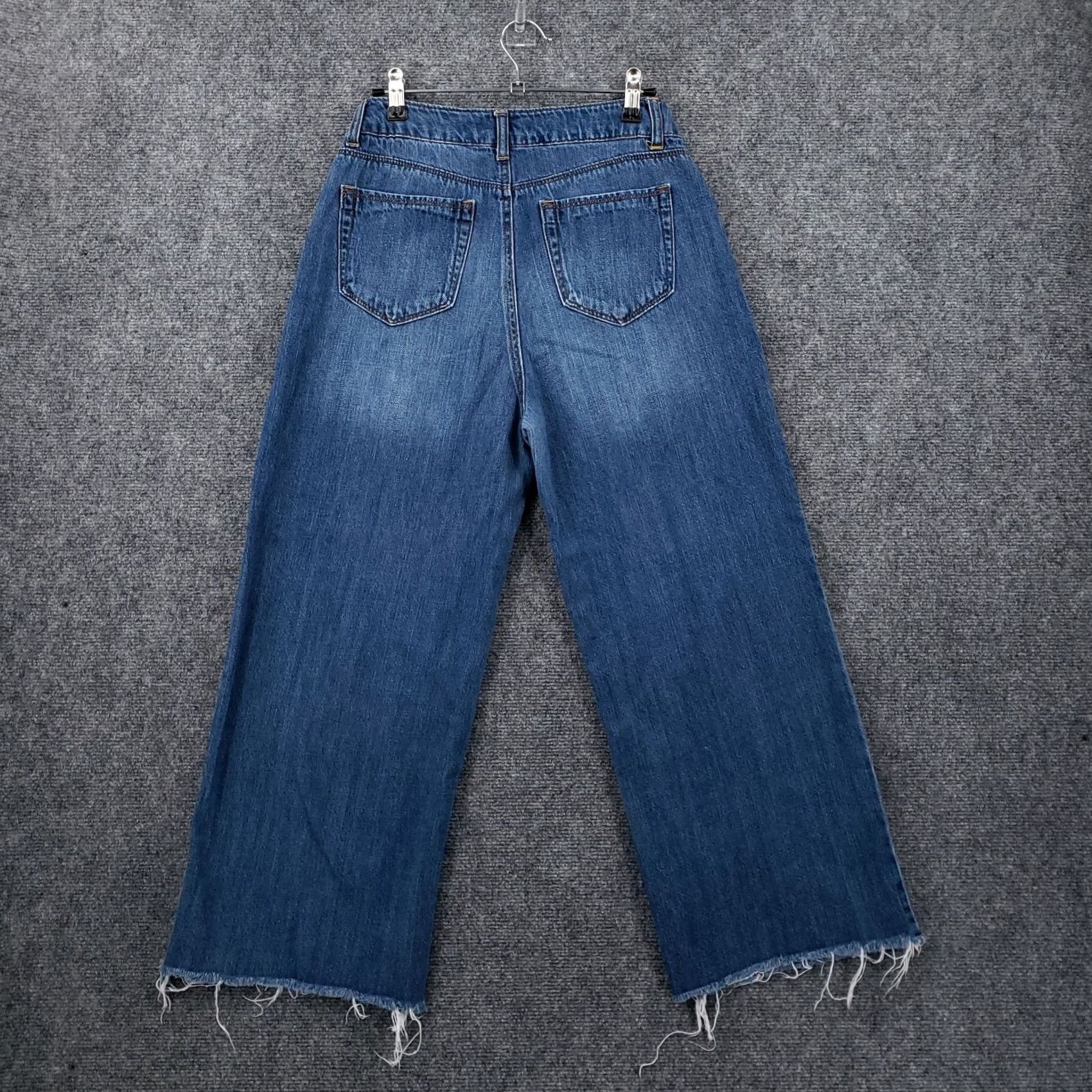 Vintage WAX JEAN Womens Jeans High Rise Cropped Straight Leg Medium Blue Denim Juniors 5/27 Size 27" / US 4 / IT 40 - 3 Thumbnail