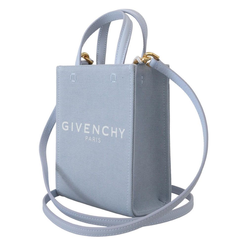Givenchy Givenchy Blue Coated Canvas Vertical Cloud Mini Shoulder Bag Size ONE SIZE - 2 Thumbnail