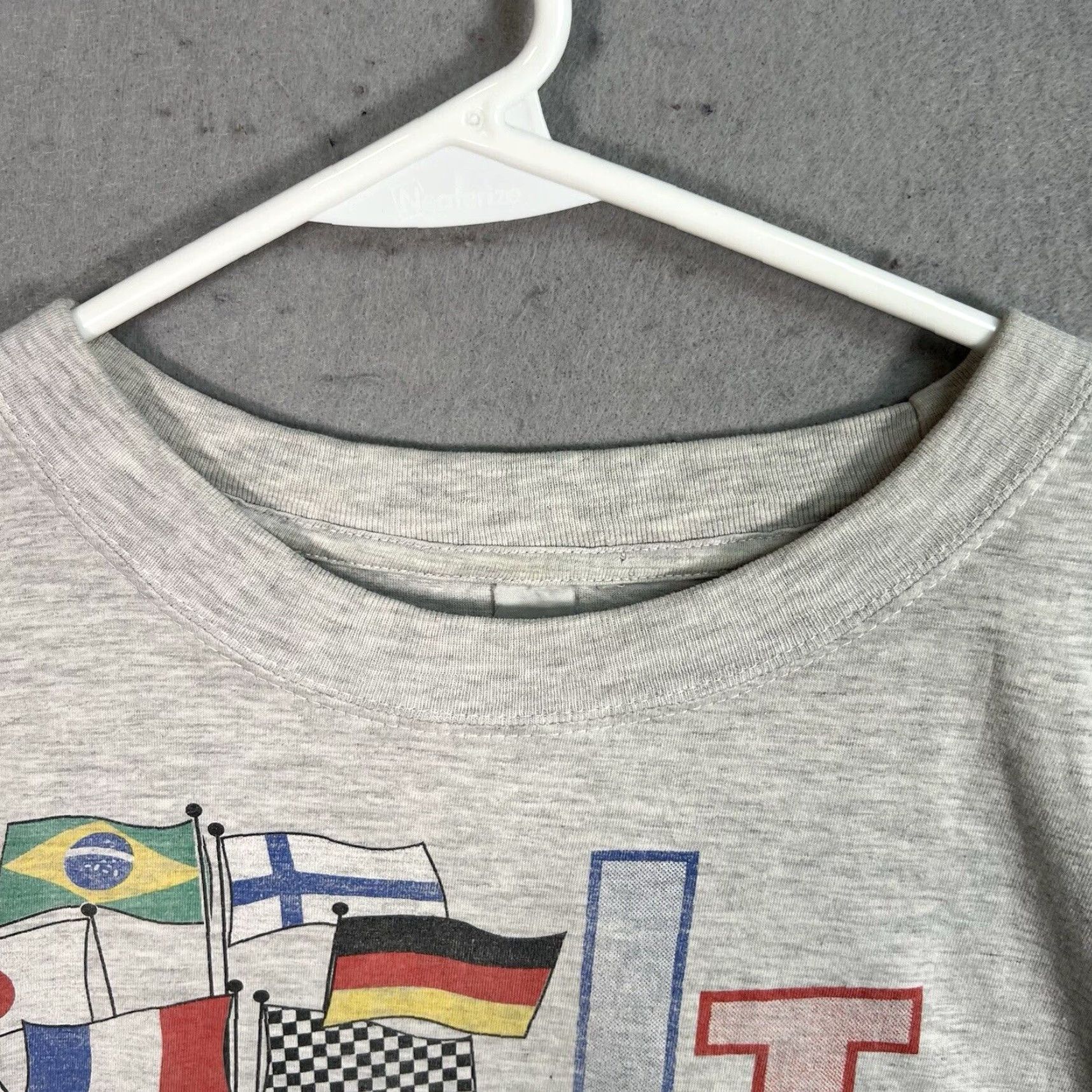 Vintage VINTAGE 1996 DTM International Touring Racing Graphic Tee Adult XL Gray Mens Size US XL / EU 56 / 4 - 7 Thumbnail