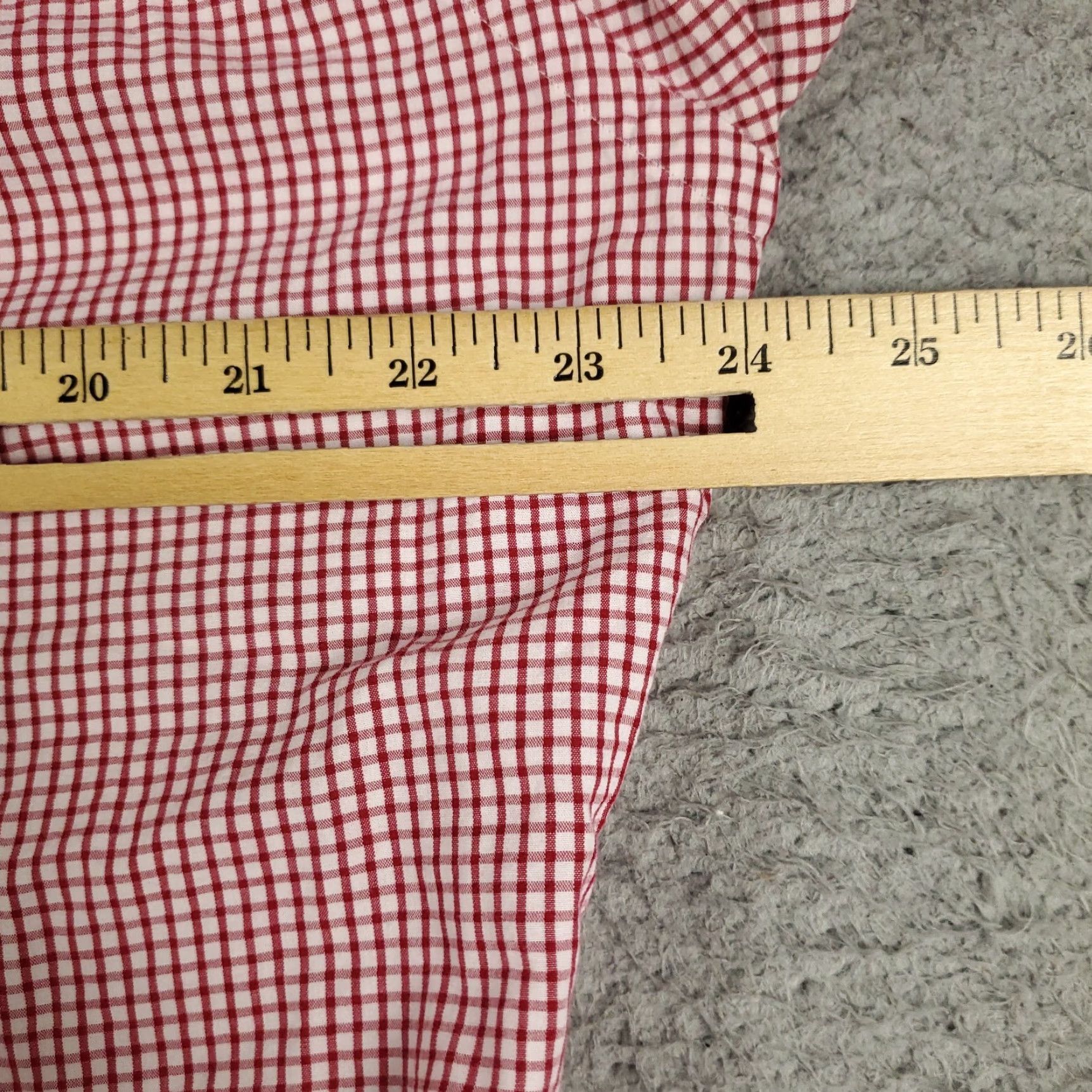 Ralph Lauren Ralph Lauren Shirt Mens 15.5 Red Check Pony Dress Button-Down Long Sleeve Size 40R - 5 Thumbnail