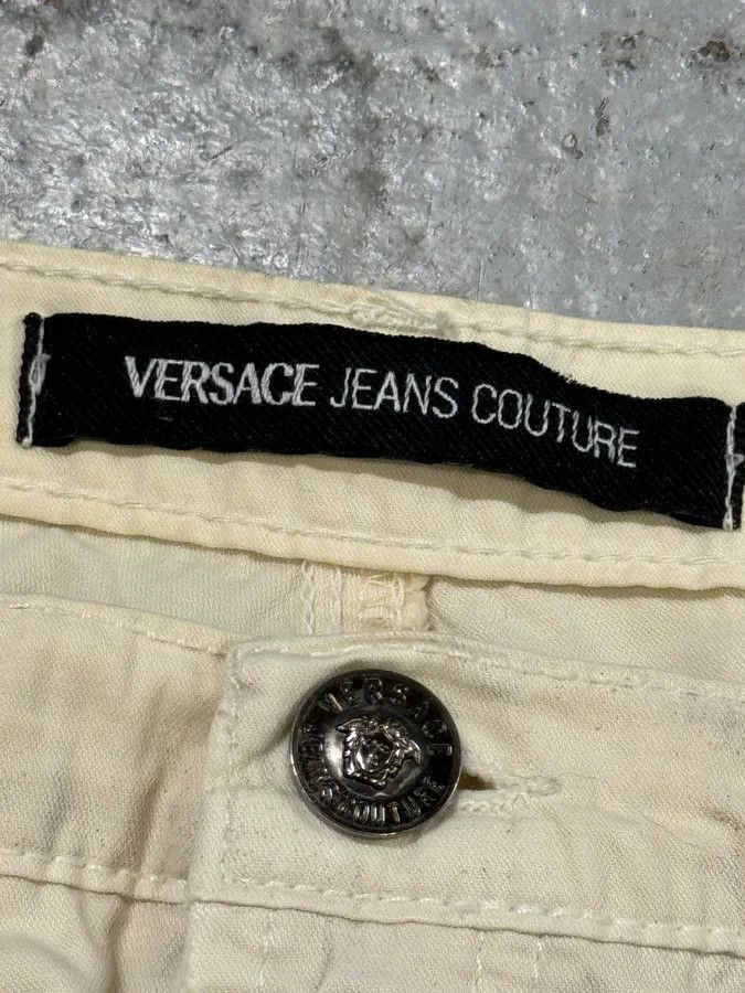 Versace AW2004 Versace Overprint White Pants Size US 28 / EU 44 - 4 Thumbnail