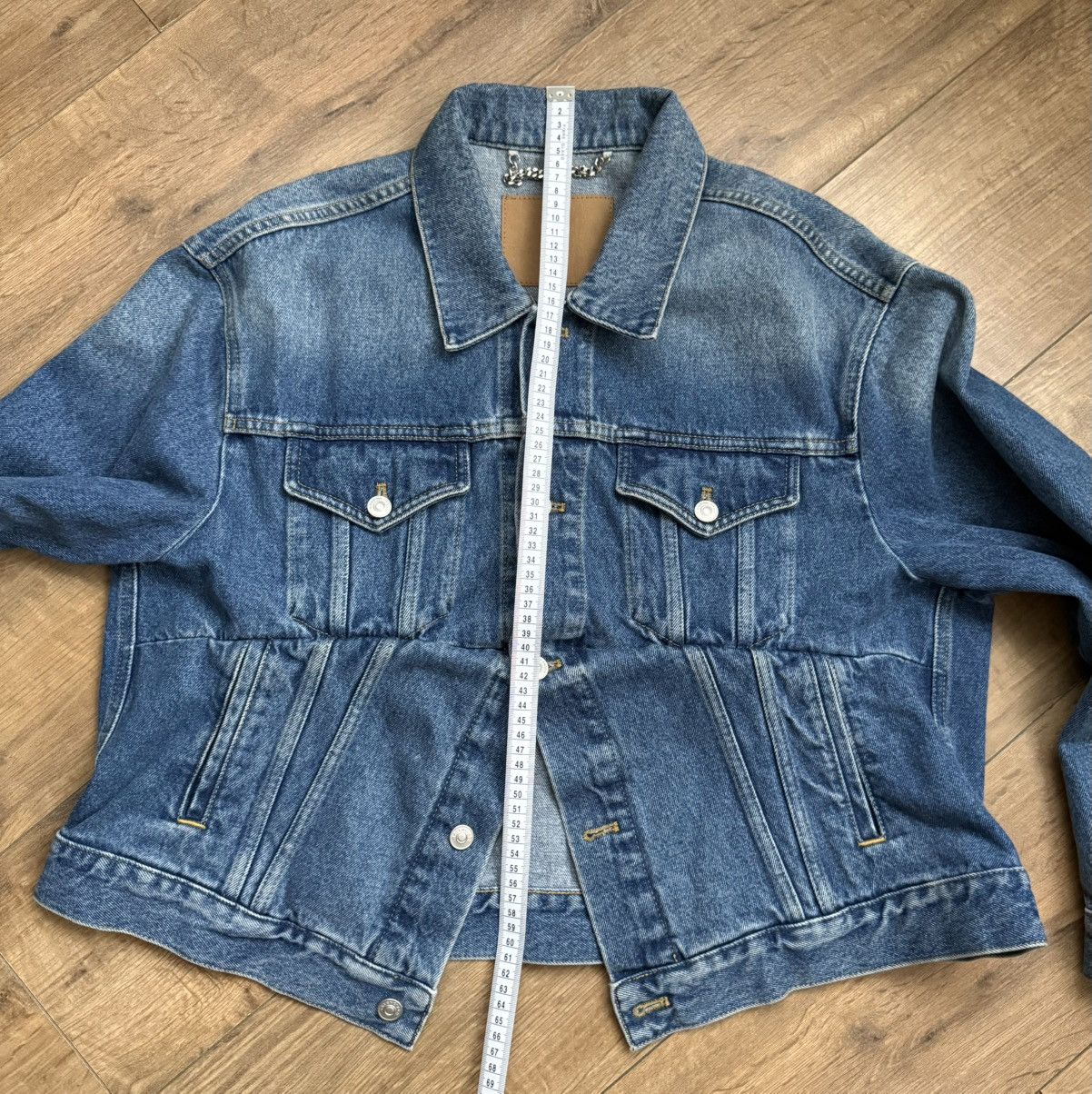 Balenciaga Unisex Blue Swing Denim Jacket RRP$2,150 Size XS / US 0-2 / IT 36-38 - 23 Thumbnail