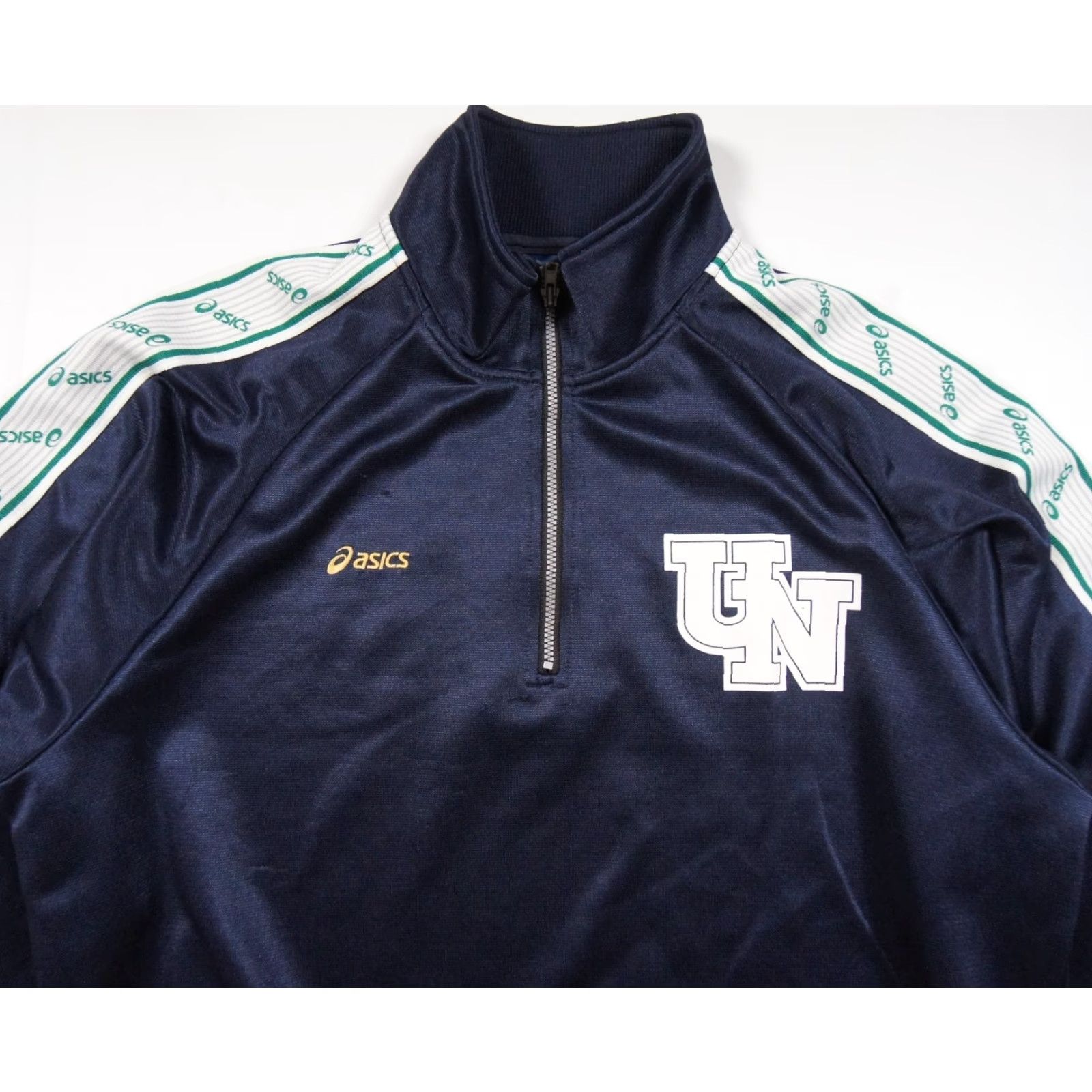 Asics VINTAGE ASICS Jacket Adult Medium Blue Track Jacket 1/4 Zip Pullover Mens Size US M / EU 48-50 / 2 - 2 Thumbnail