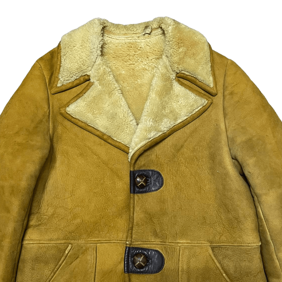 Vintage Vintage Sheepskin Leather Jacket Shearling Size US M / EU 48-50 / 2 - 2 Thumbnail