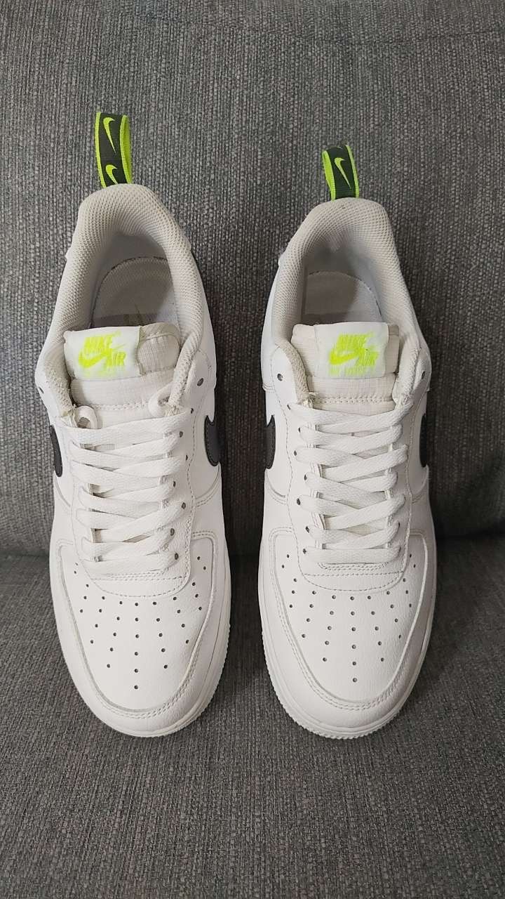 Nike Nike Air Force 1 White/Black Volt Green Size US 9 / EU 42 - 2 Thumbnail