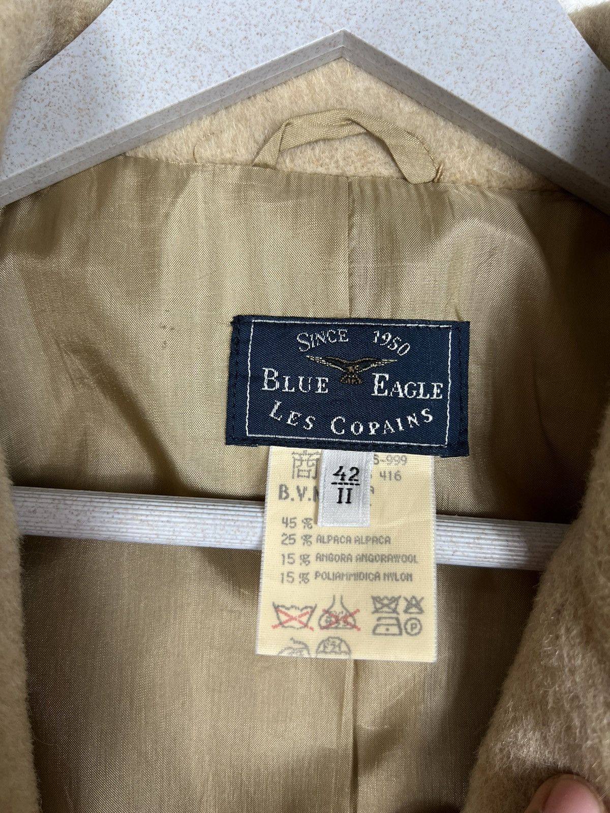 Les Copains 🔥 BLUE EAGLE LES COPAINS WOOL ALPACA JACKET MADE IN ITALY Size L / US 10 / IT 46 - 14 Thumbnail
