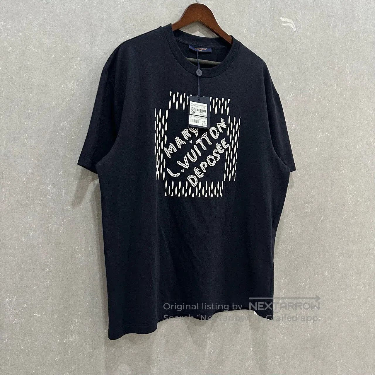 Louis Vuitton Louis Vuitton x Pharrell Beaded Logo Tee. Size US XXL / EU 58 / 5 - 3 Thumbnail