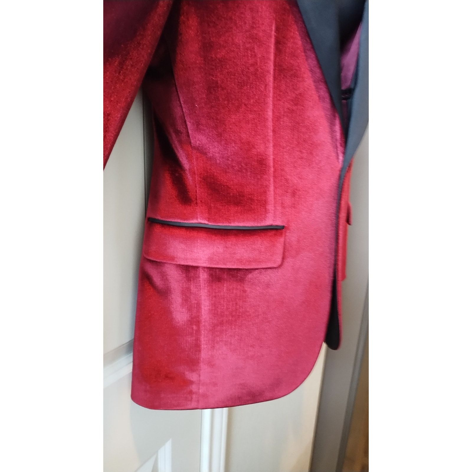 Other Ron Tomson Classic Lapel tuxedo Jacket Red velvet Size US36 Size US S / EU 44-46 / 1 - 4 Thumbnail