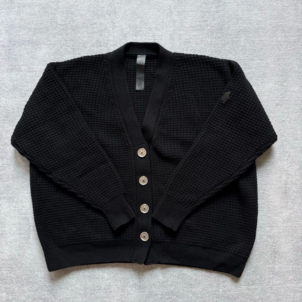 Chrome Hearts Chrome Hearts leather cross patches Cashmere Cardigan Size US S / EU 44-46 / 1 - 1 Thumbnail