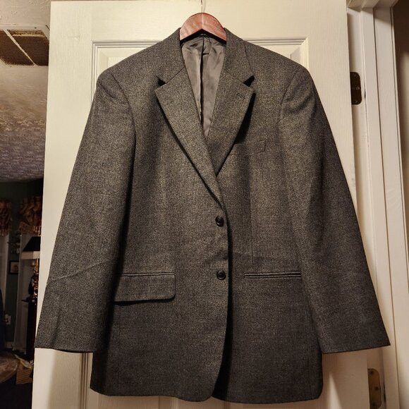 Club Room Club room men's 100%lambswool sport coat jacket blazer 43R Size 42R - 1 Thumbnail