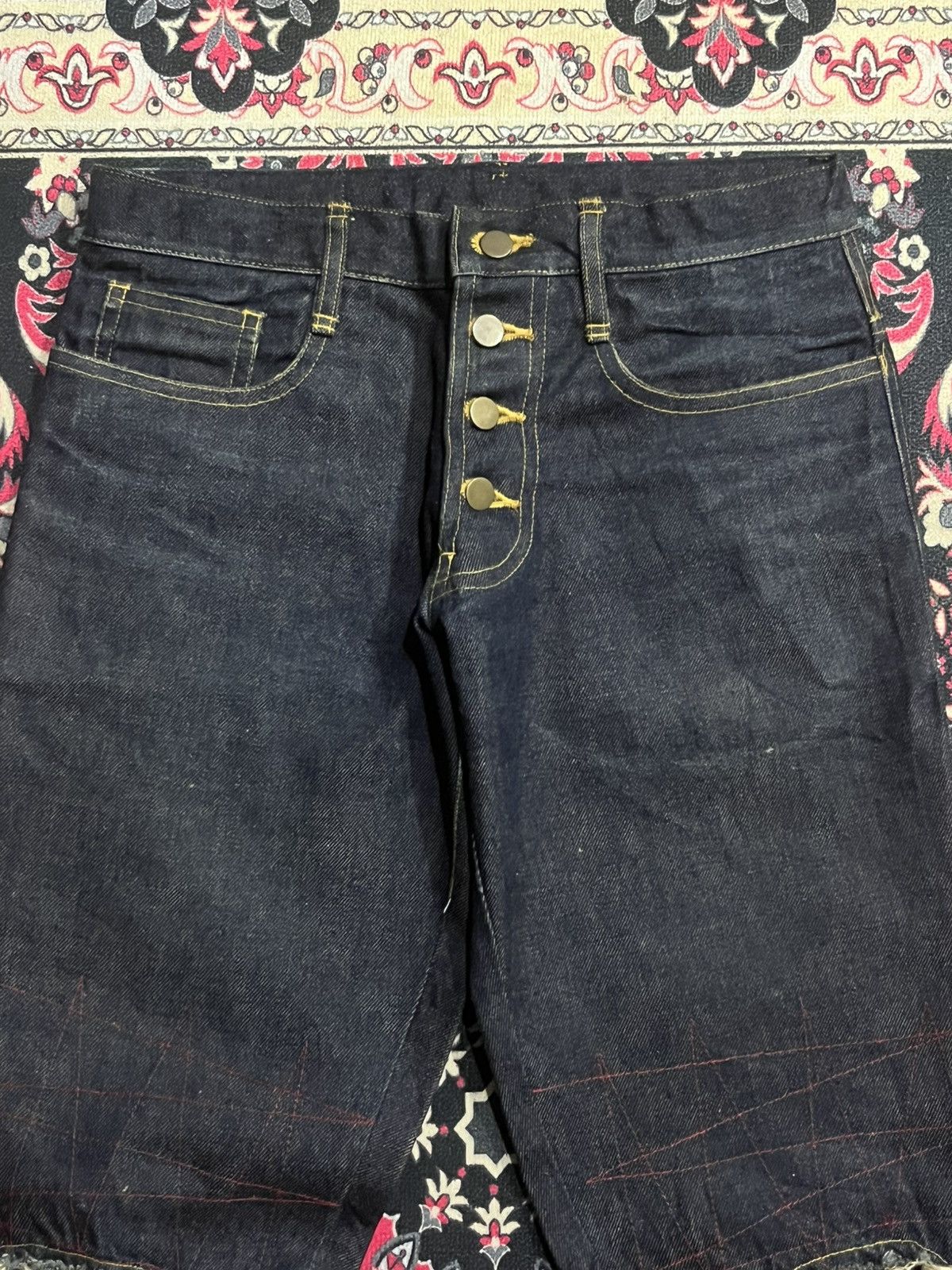 Christopher Nemeth ⚡️Designer⚡️Christopher Nemeth Deconstructed Raw Indigo Jeans Size US 30 / EU 46 - 4 Thumbnail