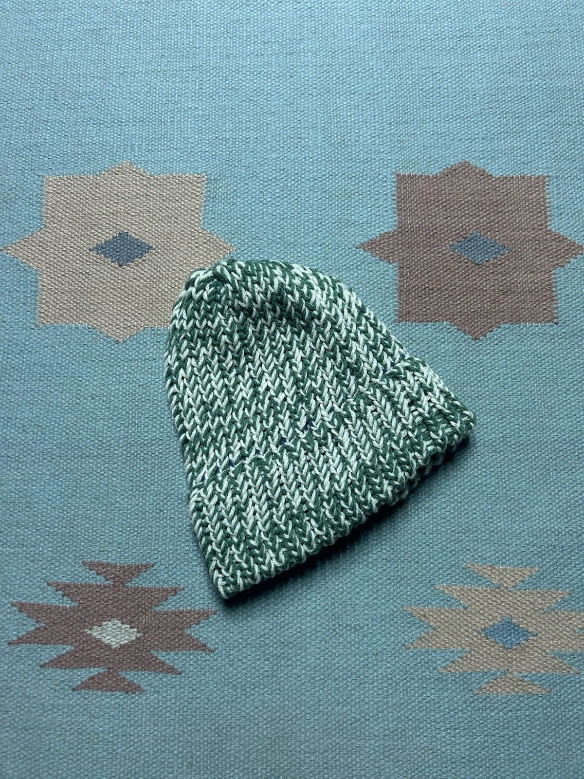 Vintage Hand knit crochet beanie winter hat Michigan state one size Size ONE SIZE - 1 Thumbnail