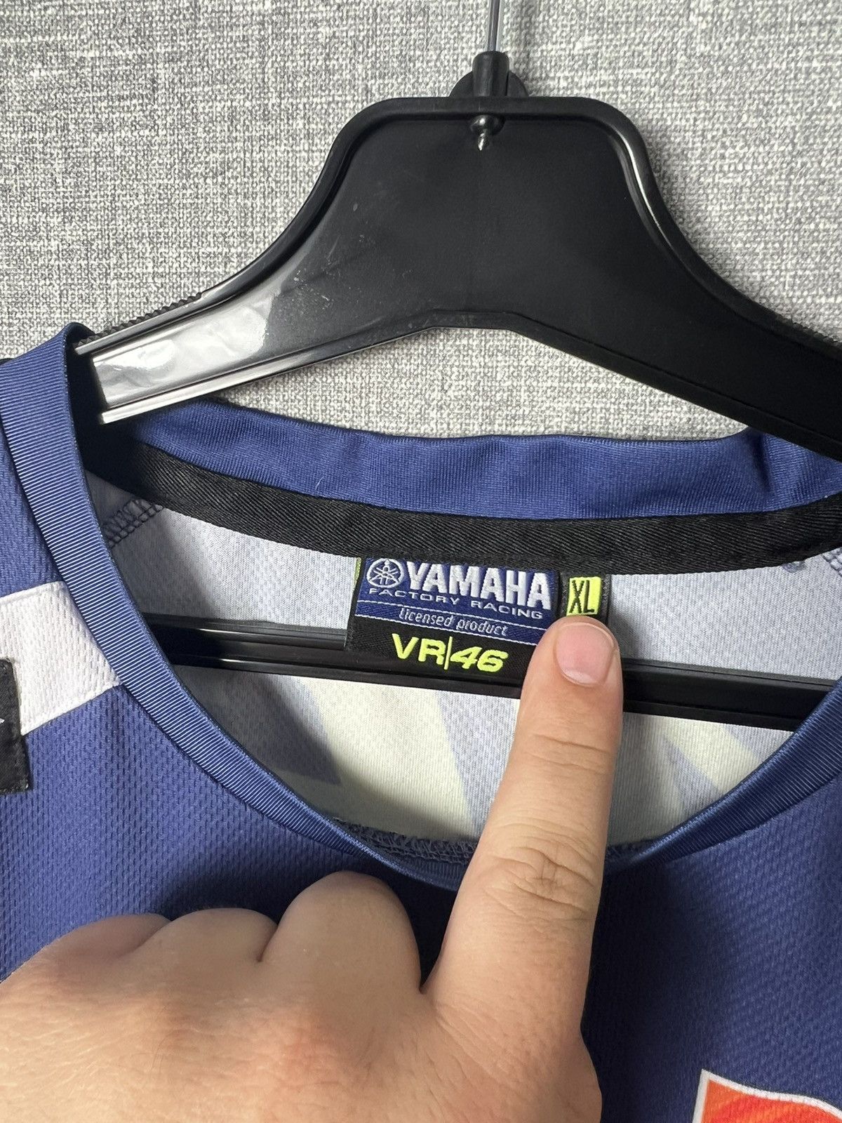 NASCAR Valentino Rossi VR46 Yamaha The Doctor Racing Jersey Tee Size US XL / EU 56 / 4 - 15 Thumbnail