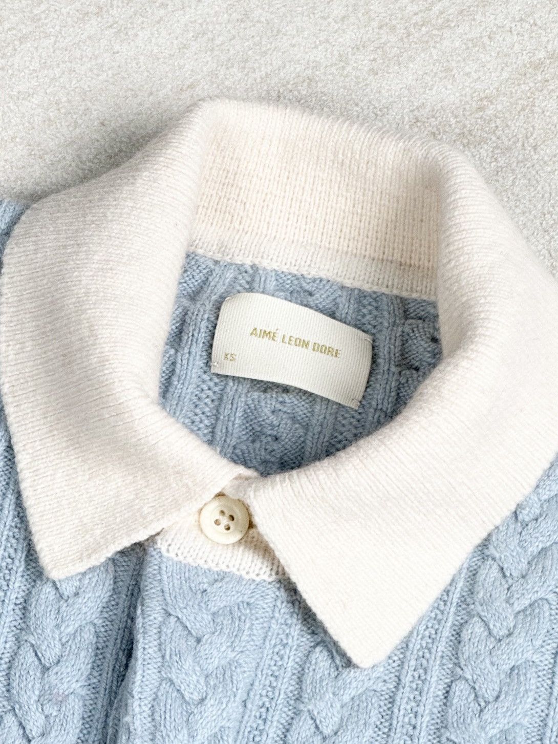 Aime Leon Dore Aime Leon Dore Collegiate cable knit rugby Size US XS / EU 42 / 0 - 3 Thumbnail