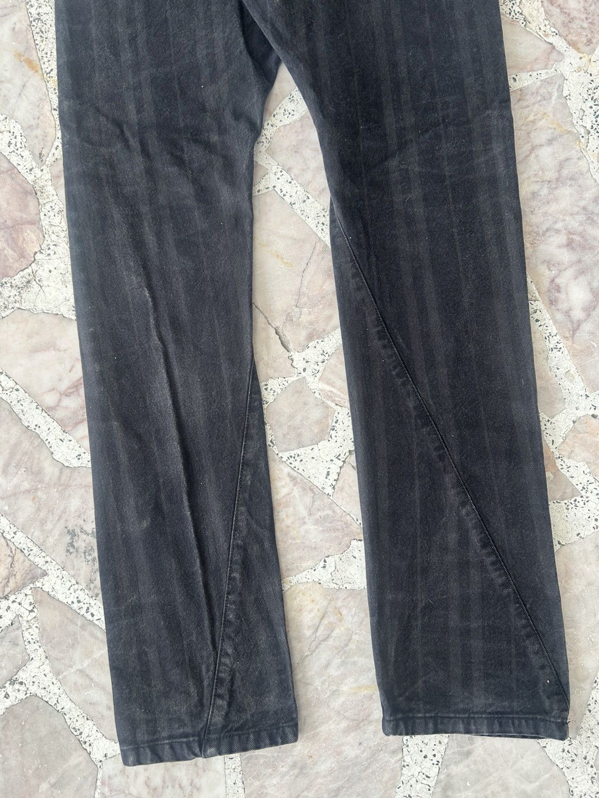 Vivienne Westwood Crazy Punk Vivienne Westwood Assymmetry Black Stripe Denim Size US 31 - 9 Thumbnail