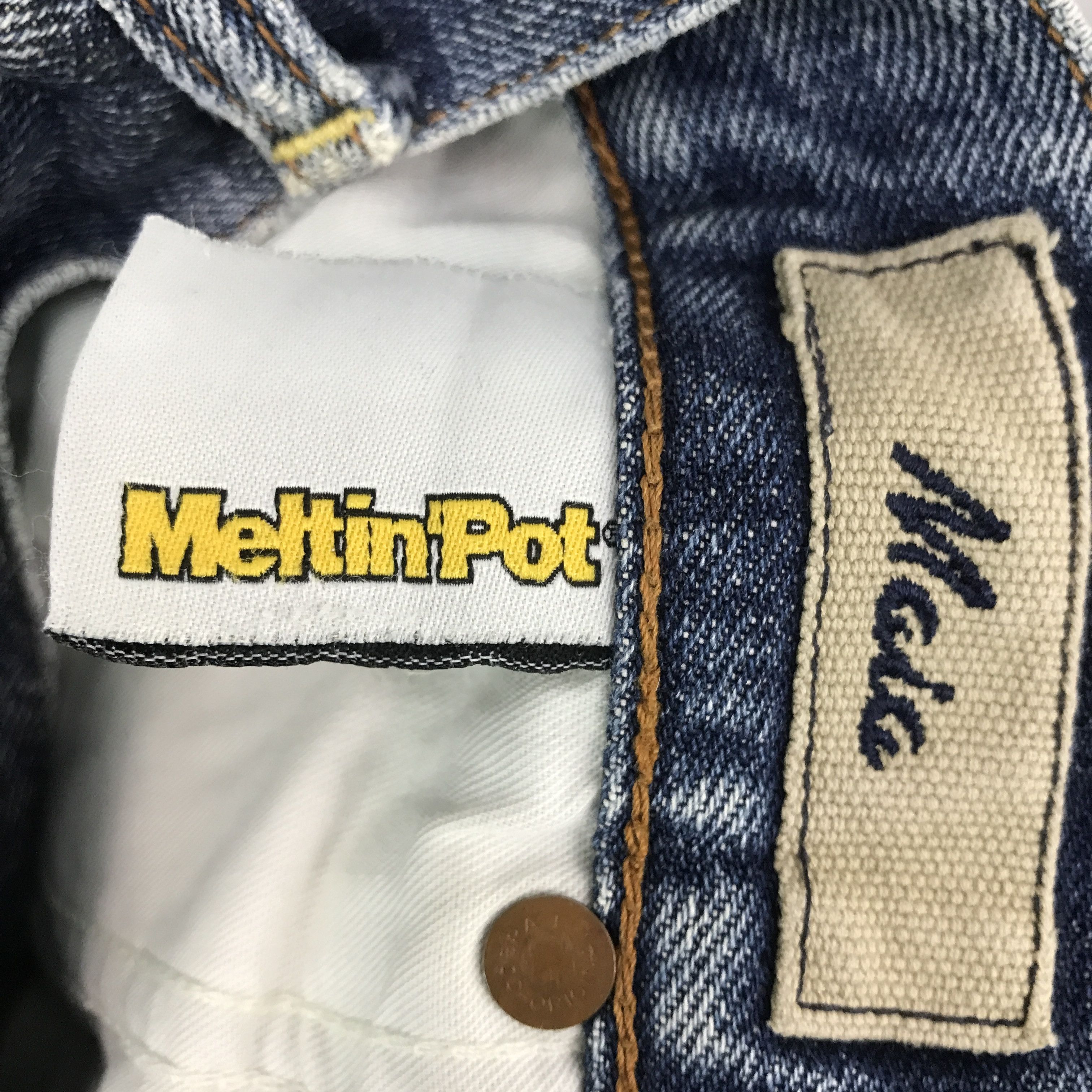 Japanese Brand × Vintage Flare meltin'pot Maia ripped Distressed Bootcut Denim jeans Size US 30 / EU 46 - 14 Thumbnail