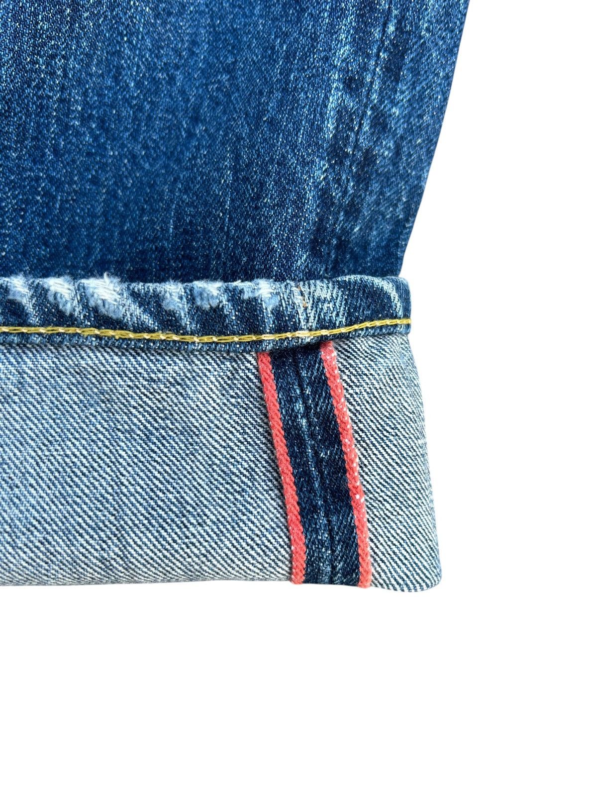 Kapital KAPITAL KIRO HIRATA SELVEDGE DISTRESSED DENIM JEANS Size US 34 / EU 50 - 3 Thumbnail