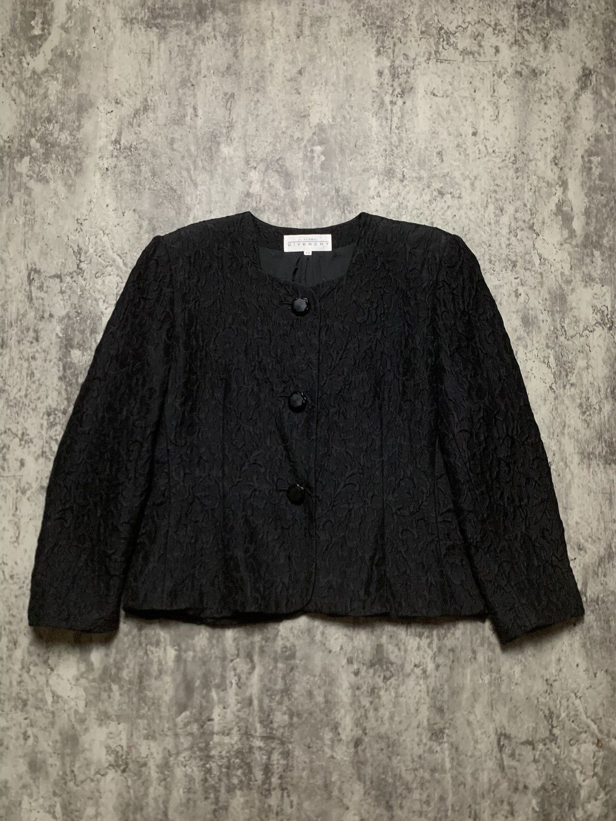 Givenchy Vintage 90s Givenchy hi formal embossed blazer Size XL / US 12-14 / IT 48-50 - 1 Thumbnail