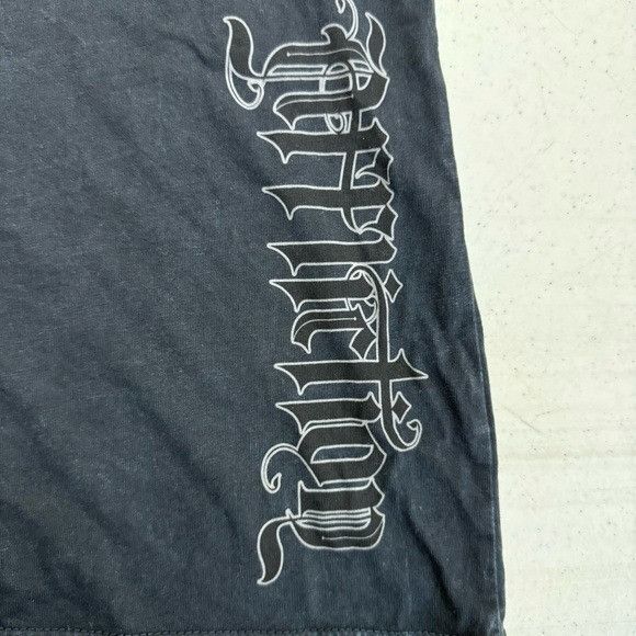 Affliction NEW AFFLICTION WOMEN’S LIVE FAST BLACK TEE SZ LARGE L Size L / US 10 / IT 46 - 3 Thumbnail