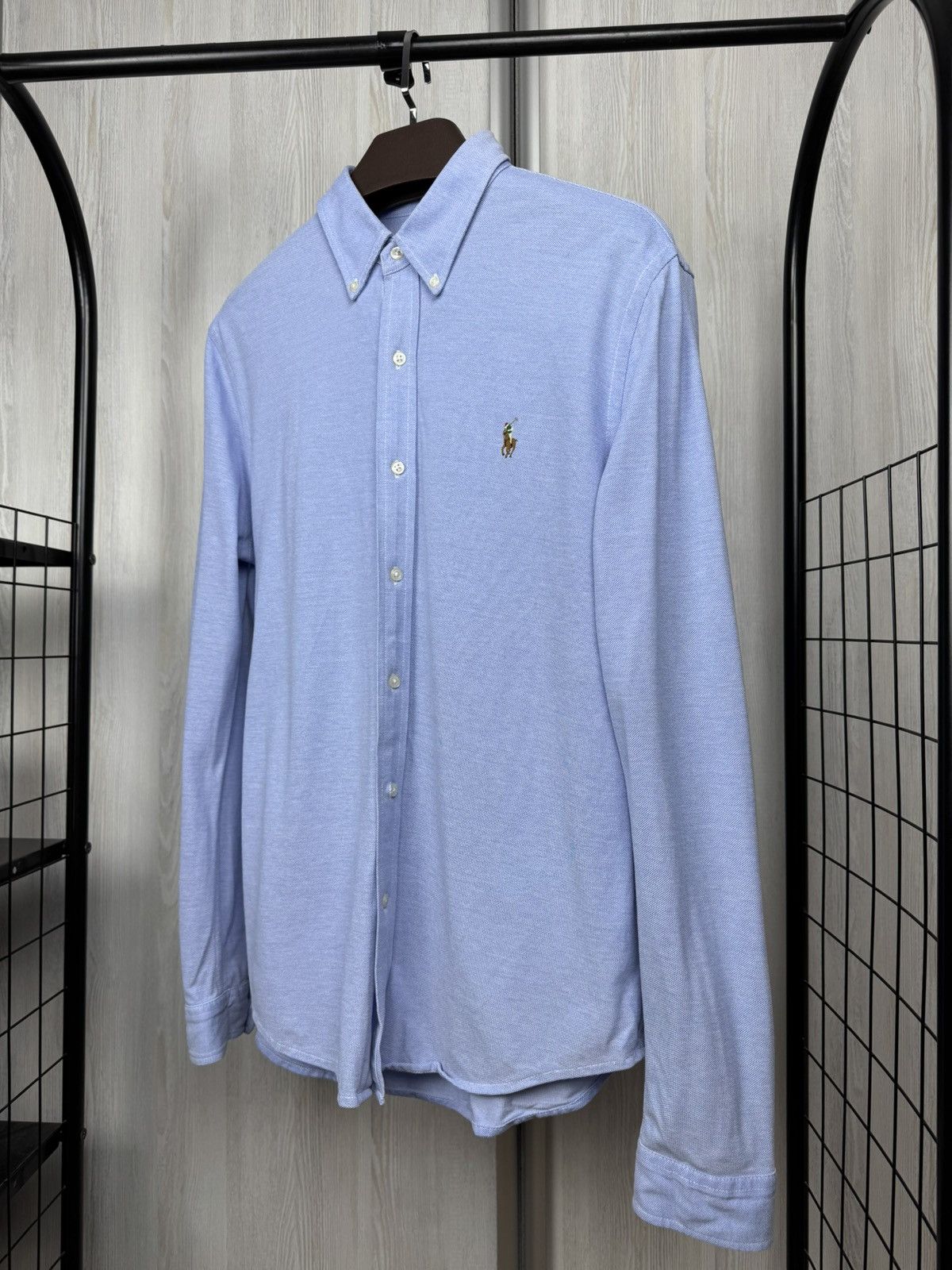 Polo Ralph Lauren Polo Ralph Lauren knit oxford blue long sleeve shirt Size US L / EU 52-54 / 3 - 5 Thumbnail