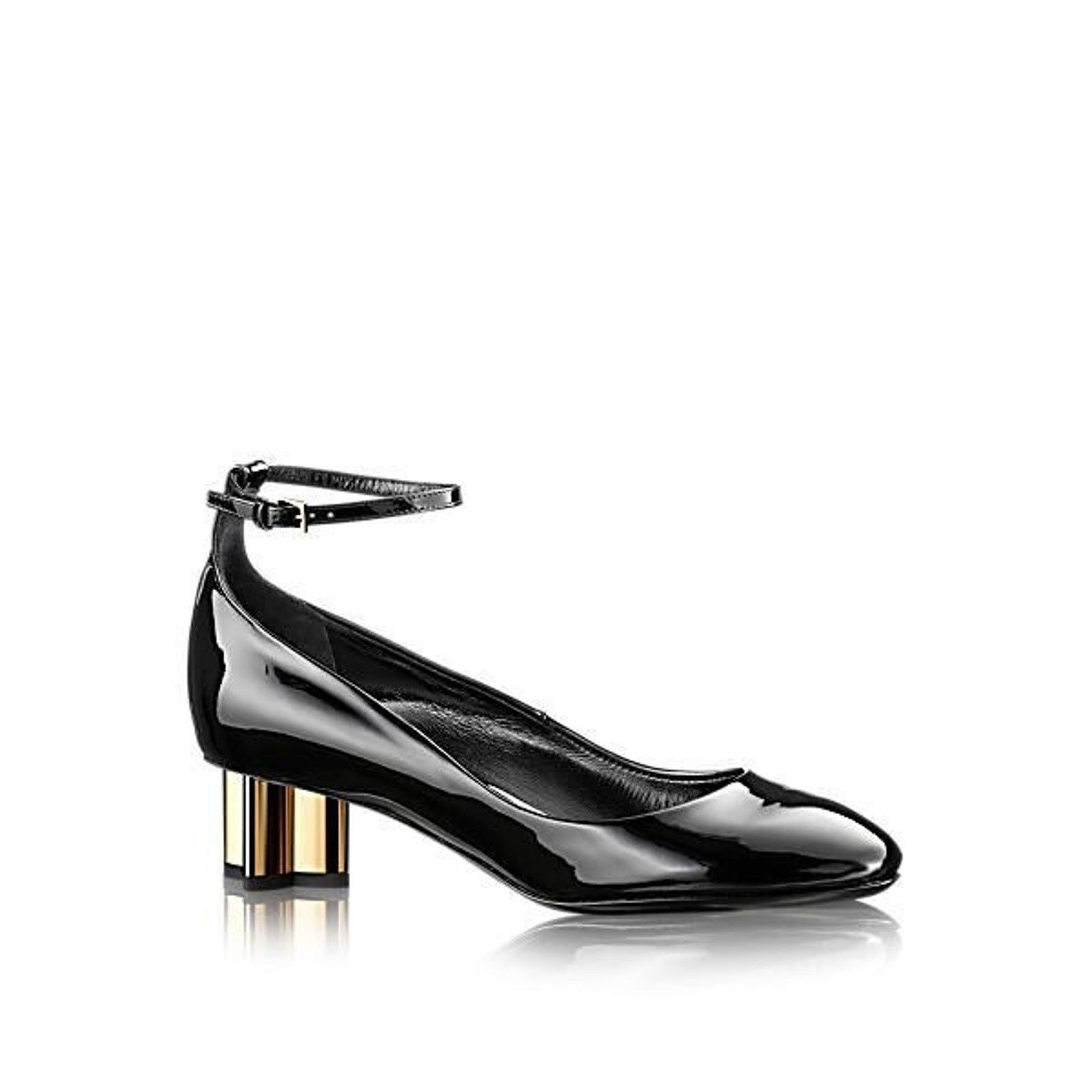 Louis Vuitton Louis Vuitton Night Bloom Pump Black Ankle Strap Flower Heel Size US 8 / IT 38 - 1 Thumbnail