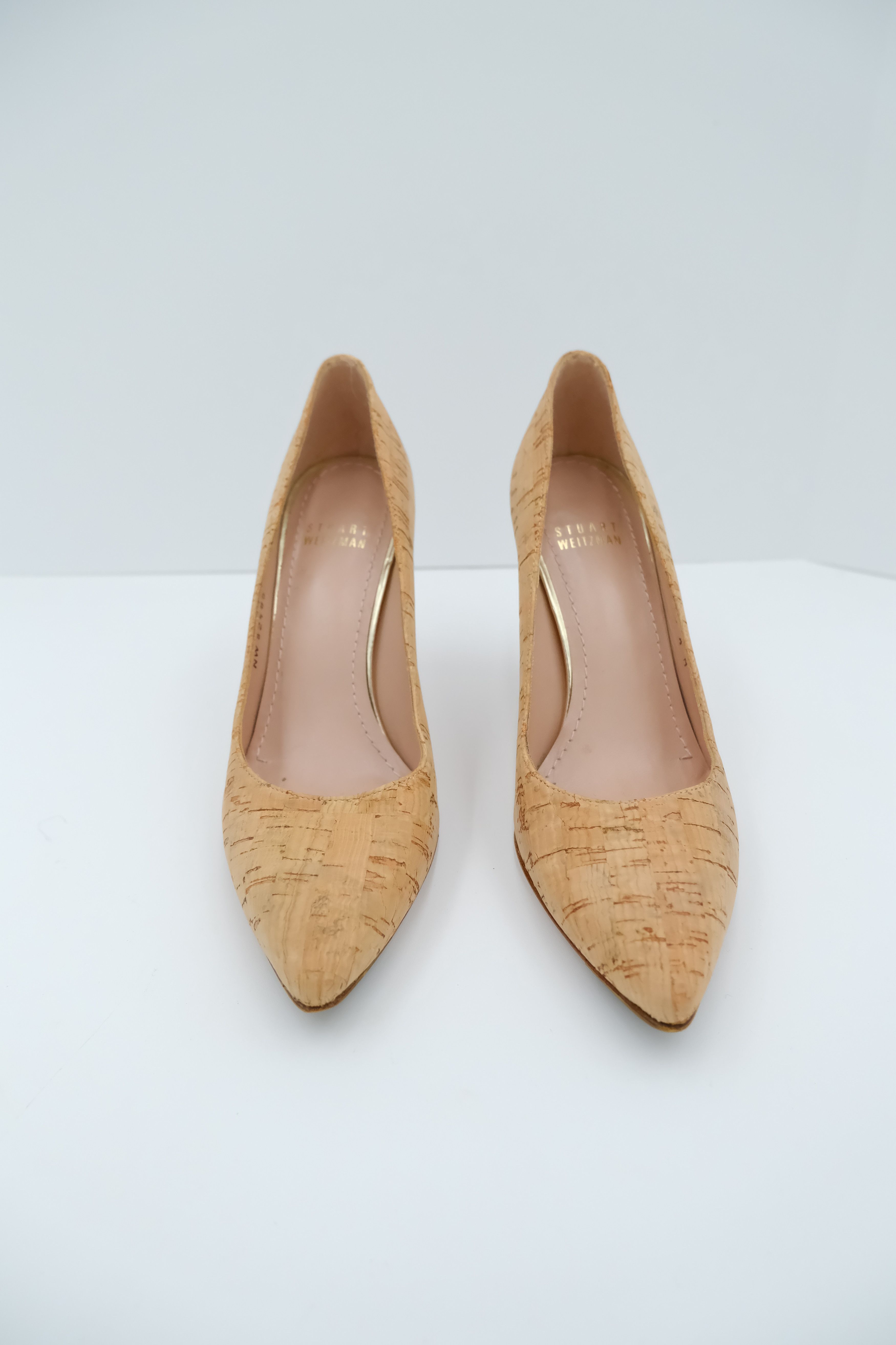 Stuart Weitzman Stuart Weitzman Cork Pumps Size US 5.5 / IT 35.5 - 1 Thumbnail