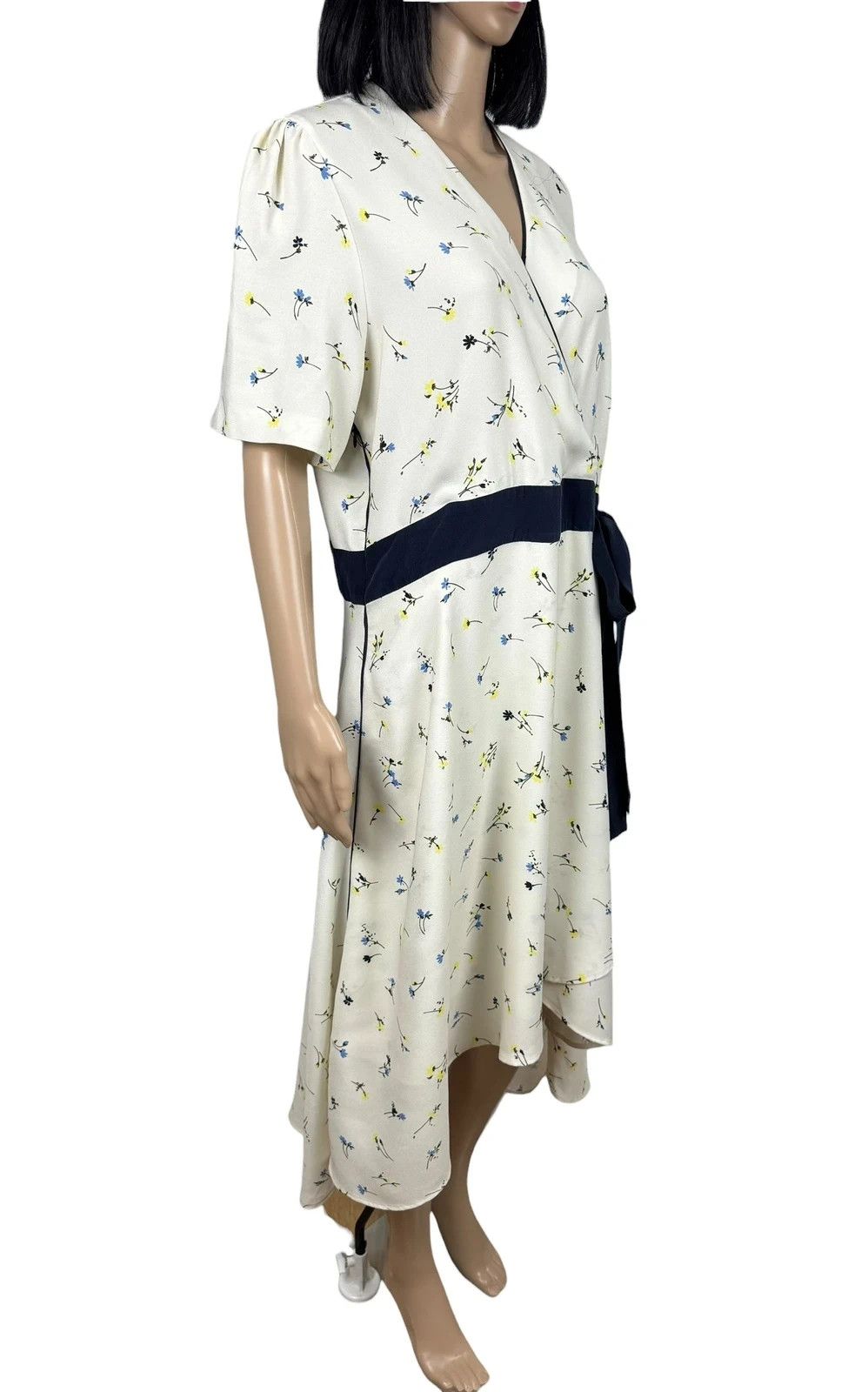 Other ME+EM Faux Wrap Dress Floral Polyester Silk Trim size XL Size XL / US 12-14 / IT 48-50 - 3 Thumbnail