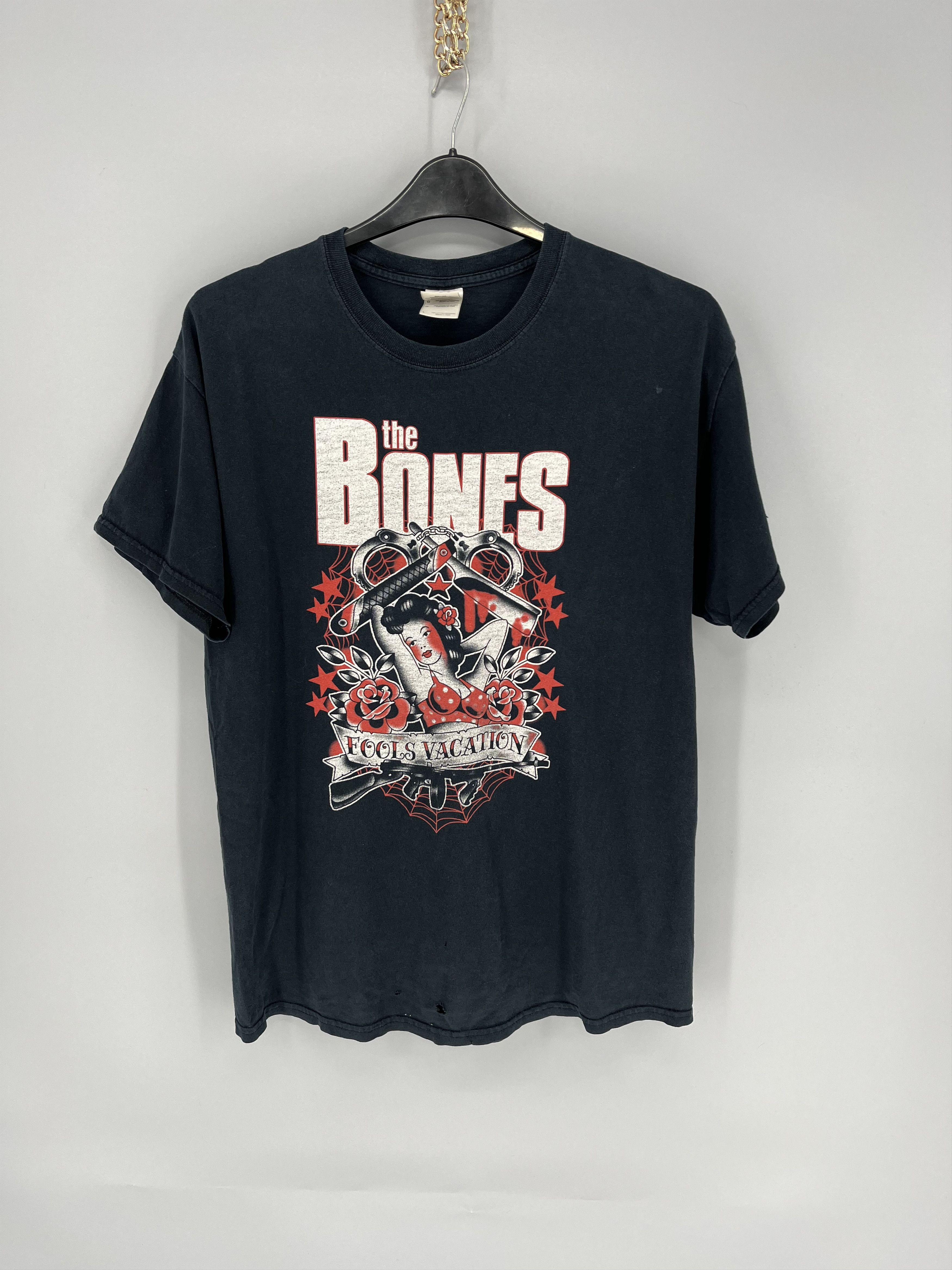 Band Tees The Bones Rock T-Shirt Vintage Anvil Size M Black Size US L / EU 52-54 / 3 - 1 Thumbnail