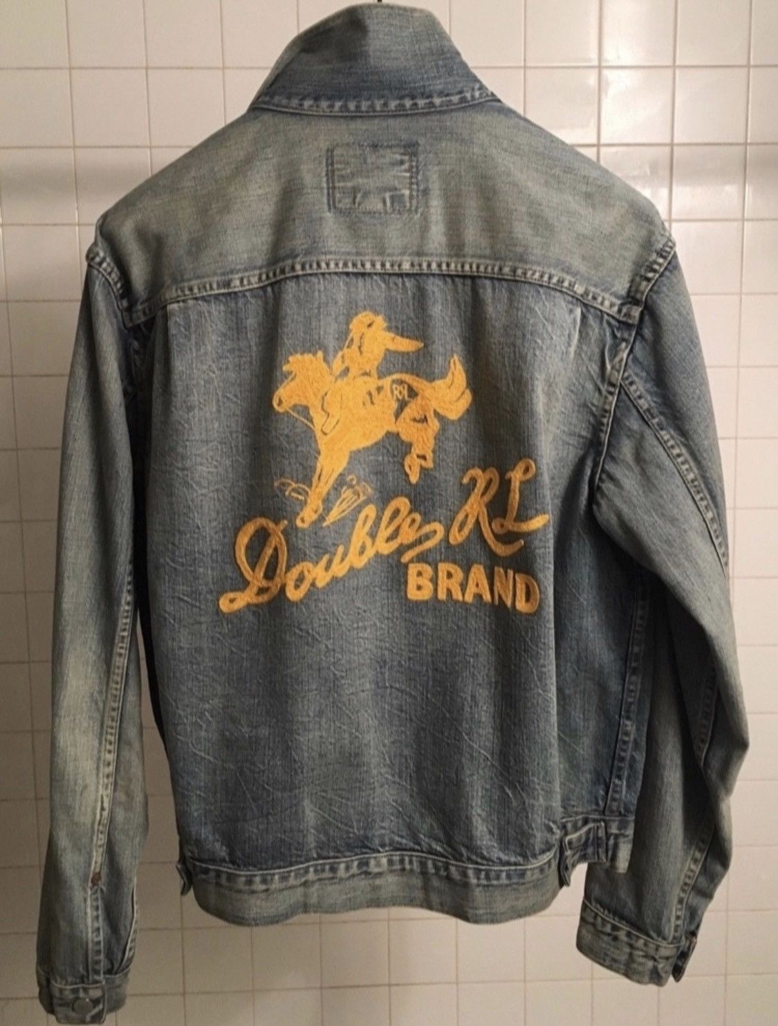 image of Rrl Ralph Lauren Special Edition Denim Jacket in Blue, Men's (Size Large)