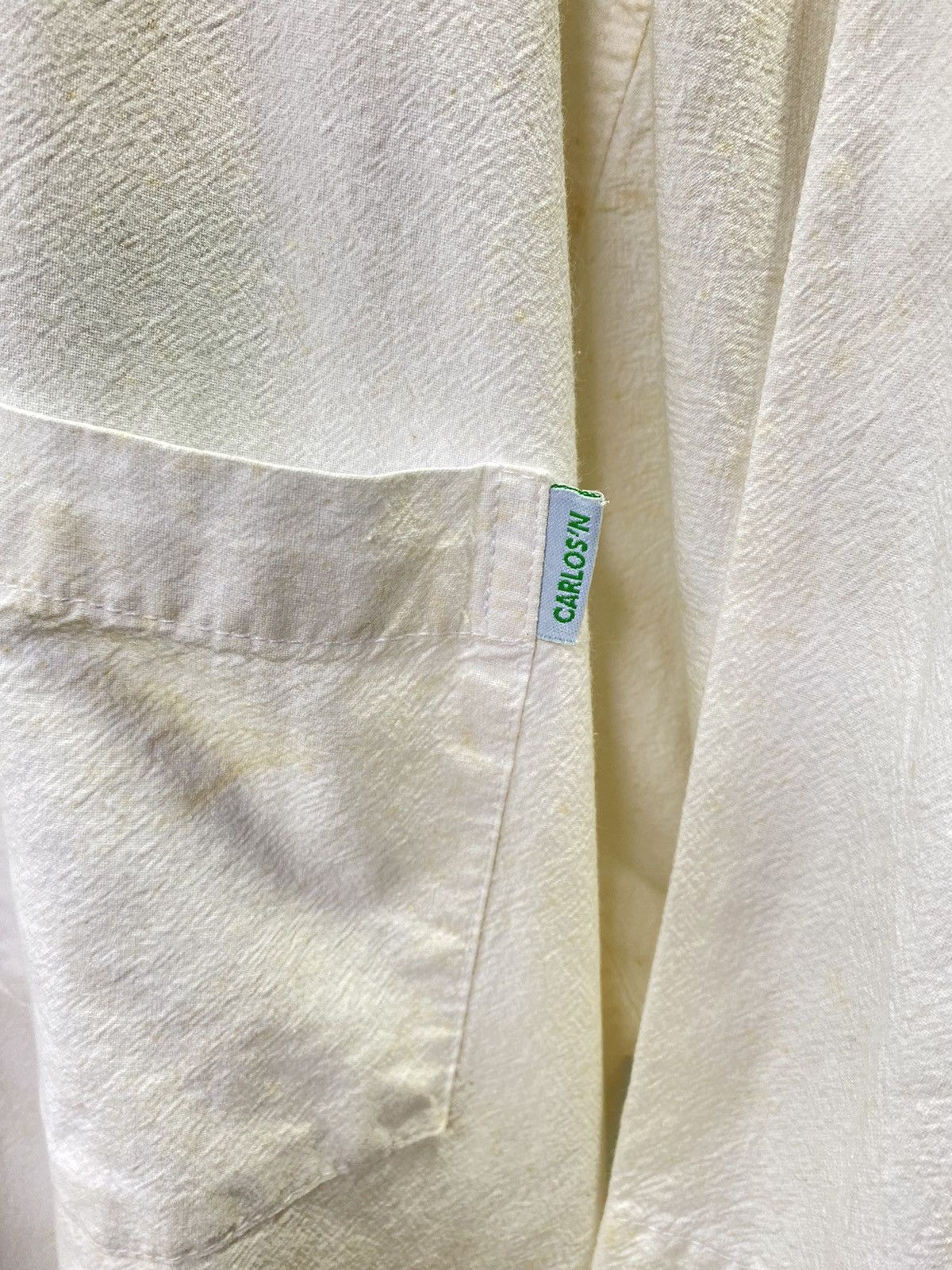 Designer CARLOS'N CHARLIE'S Lizard White Shirt Size US L / EU 52-54 / 3 - 9 Thumbnail