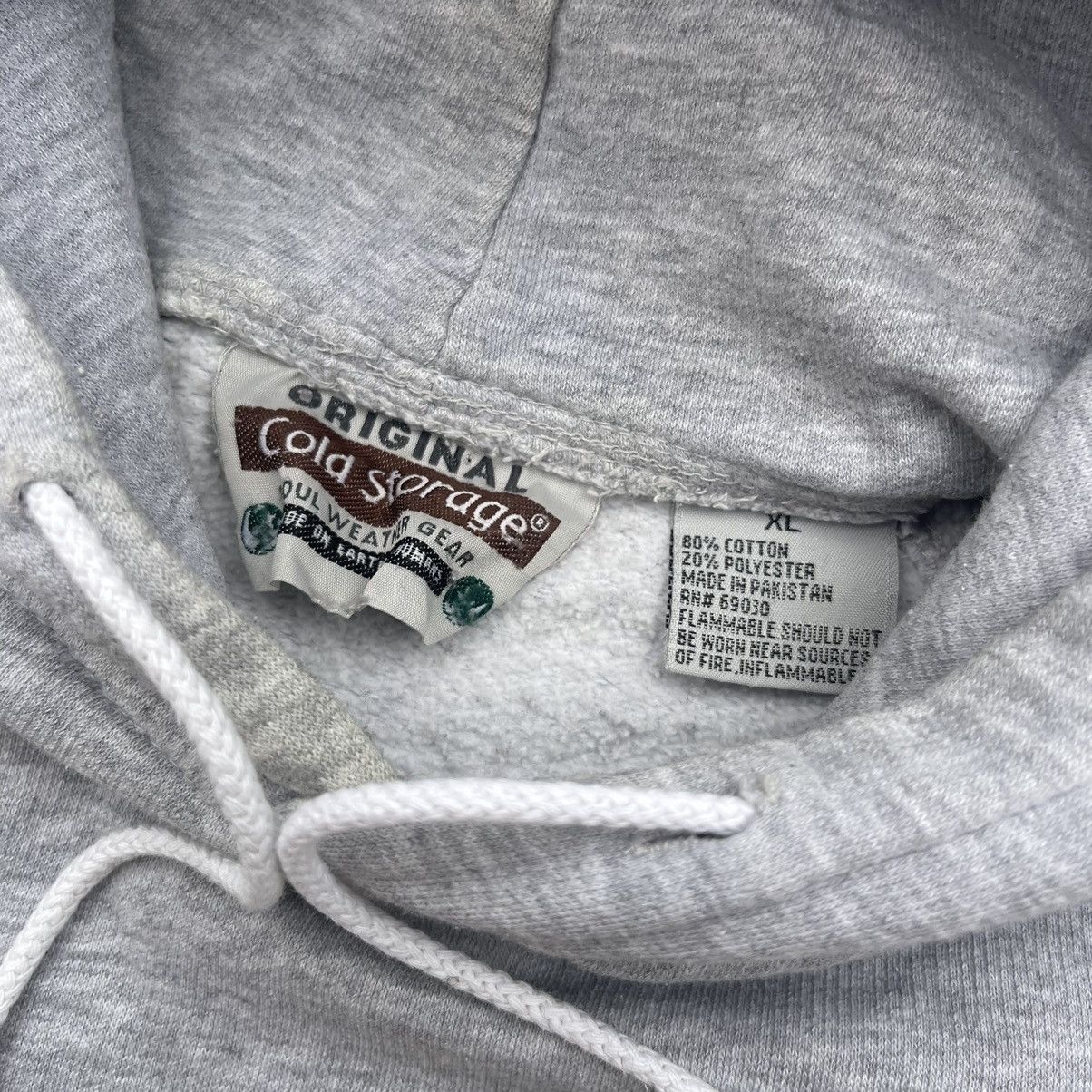 Vintage Vtg ORIGINAL COLD STORAGE FOUL WEATHER GEAR Raglan Hoodie Size US XL / EU 56 / 4 - 4 Thumbnail