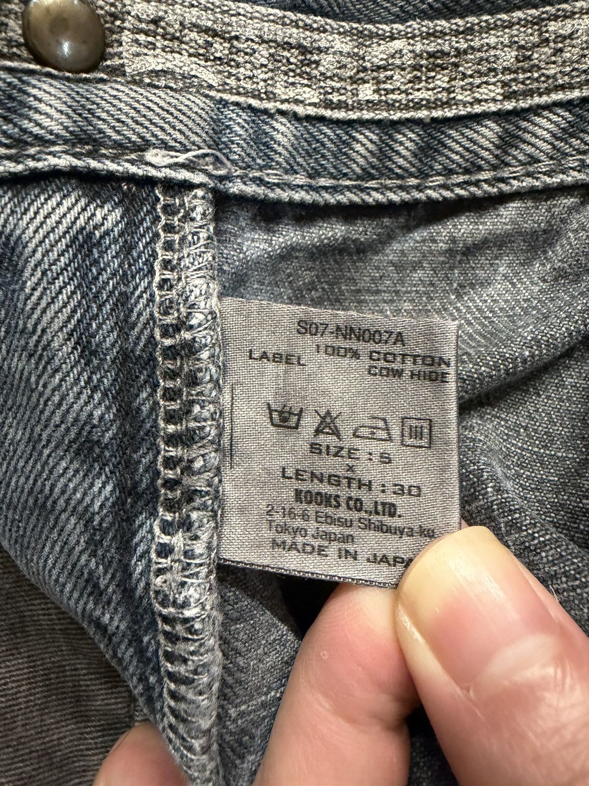 Number (N)ine SS07 Mudwash Knee Blowout Pain Crying Heart Denim Size US 33 - 10 Thumbnail