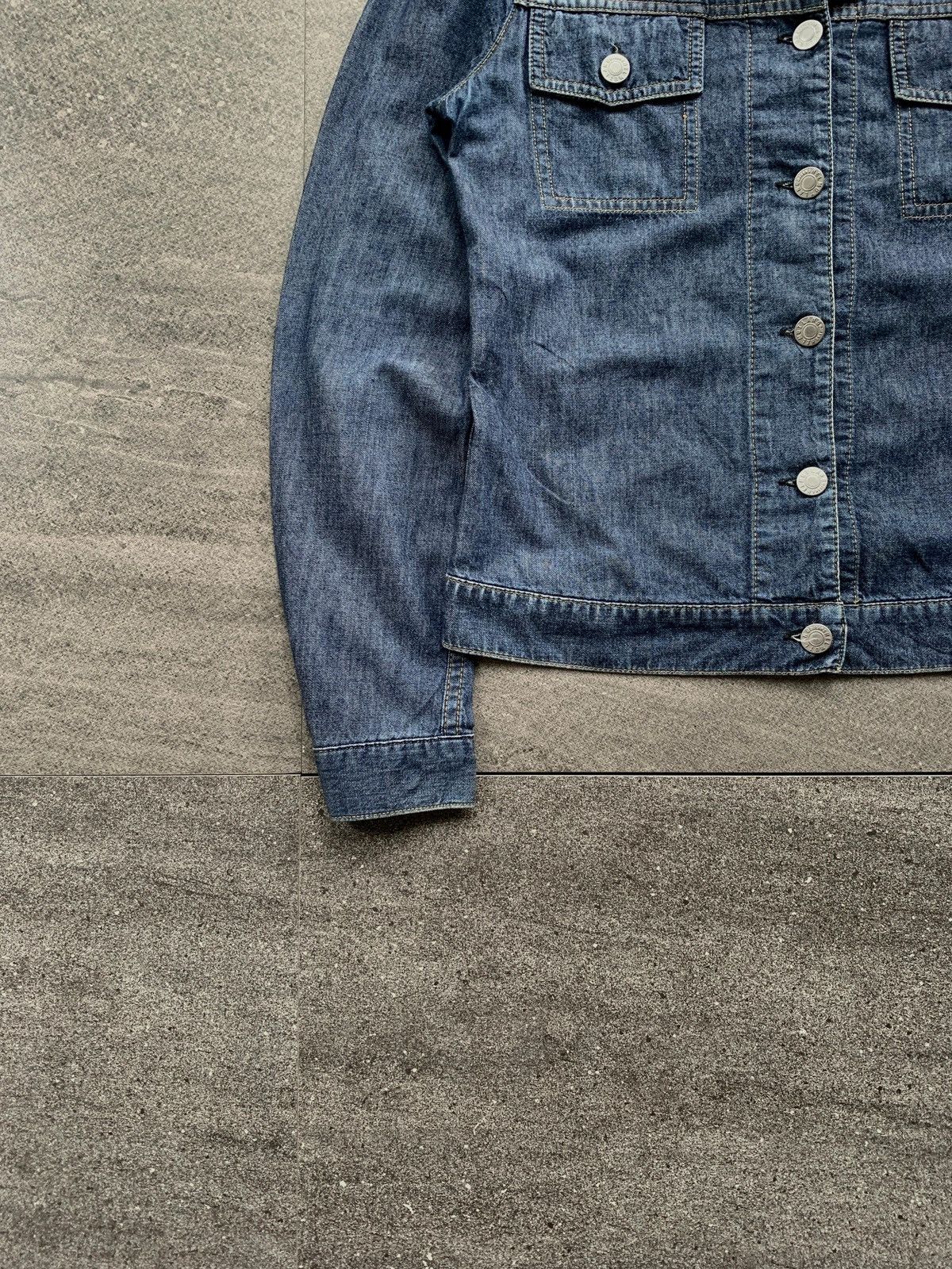 Helmut Lang FREE TAX! 1998 Light Denim Trucker Jacket Size US XS / EU 42 / 0 - 4 Thumbnail