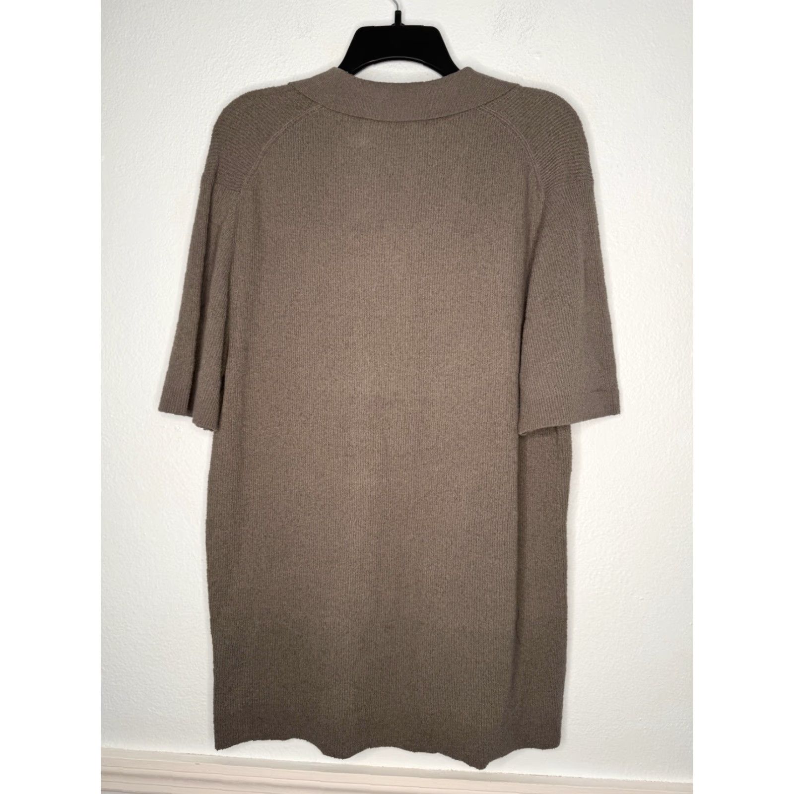 Vintage Premise Mens Polo Shirt Knit Cotton Short Sleeve Collar Front Button Regular M Gray Size US M / EU 48-50 / 2 - 2 Thumbnail