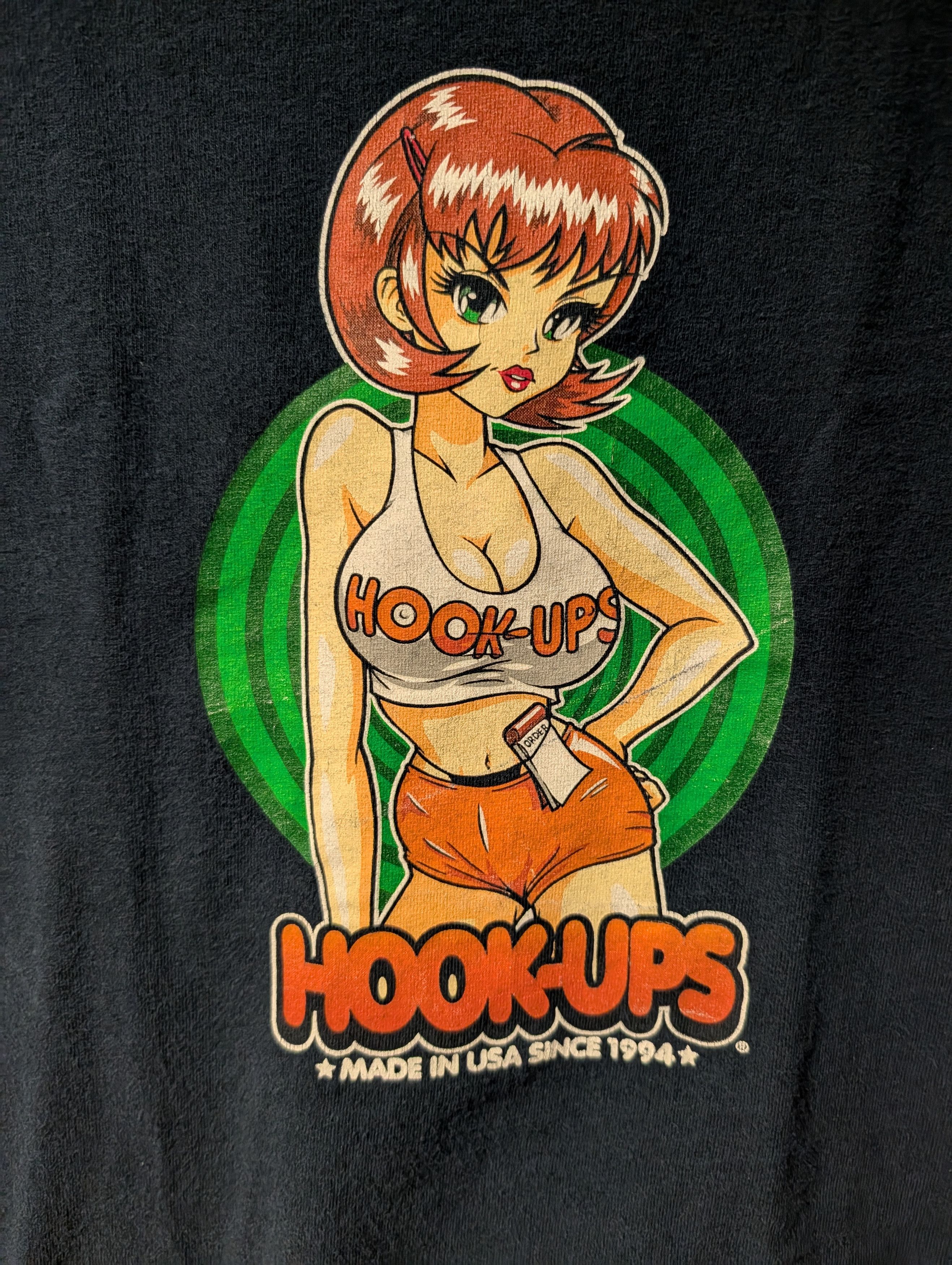 Hook-Ups Vintage Y2K Hook-Ups Hooters Server Skatewear Small T-Shirt Size US S / EU 44-46 / 1 - 2 Thumbnail