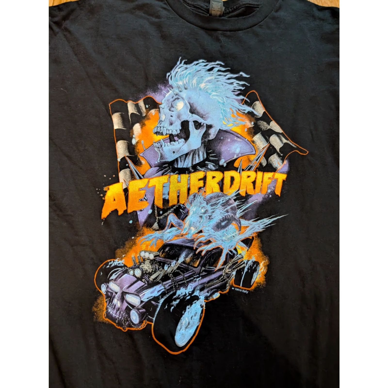 Vintage VINTAGE Magic: the Gathering T-Shirt Black XXL Short Sleeve Crew Neck Logo Art Aetherdrift Promo USA 2000s Mens Size US XXL / EU 58 / 5 - 2 Thumbnail