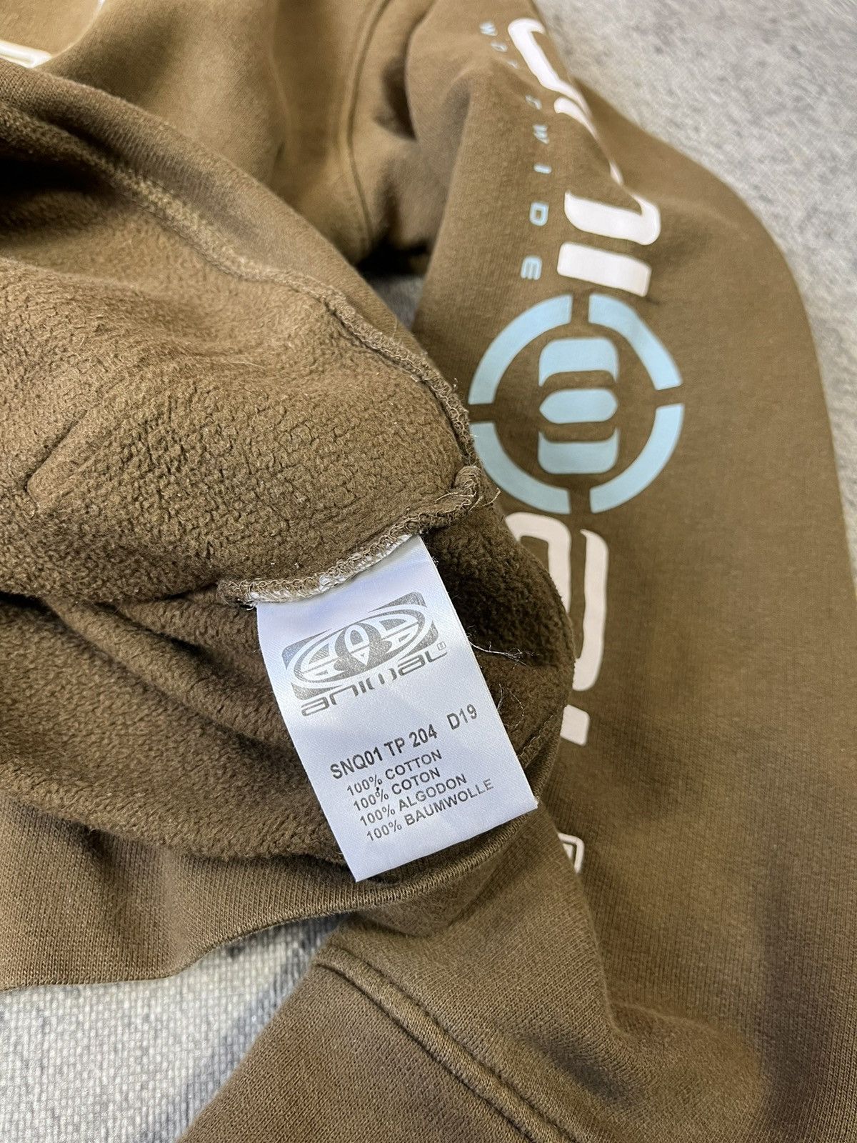 Vintage Oversized Vintage Hoodie Big Embroidered Logo ANIMAL Brown Size US S / EU 44-46 / 1 - 5 Thumbnail