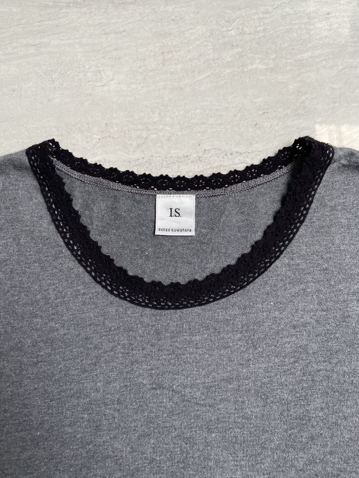Issey Miyake × Japanese Brand × Sunao Kuwahara IS SUNAO KUWAHARA Grey Sleeveles T-shirt Size XS / US 0-2 / IT 36-38 - 5 Thumbnail