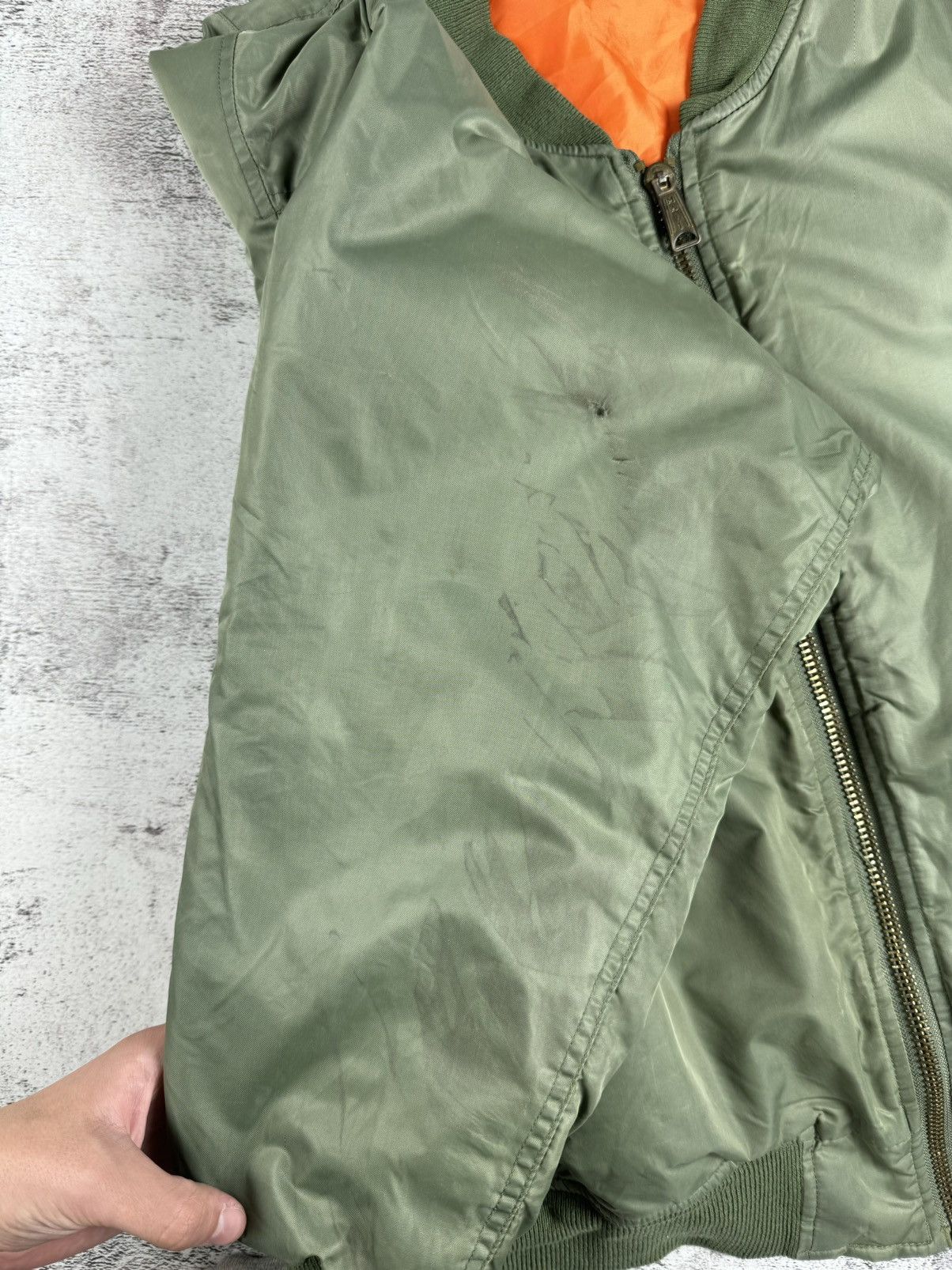 Vintage USA MA-1 Flyers Intermediate Reversible 2 in 1 Light Jacket Size US XL / EU 56 / 4 - 11 Thumbnail