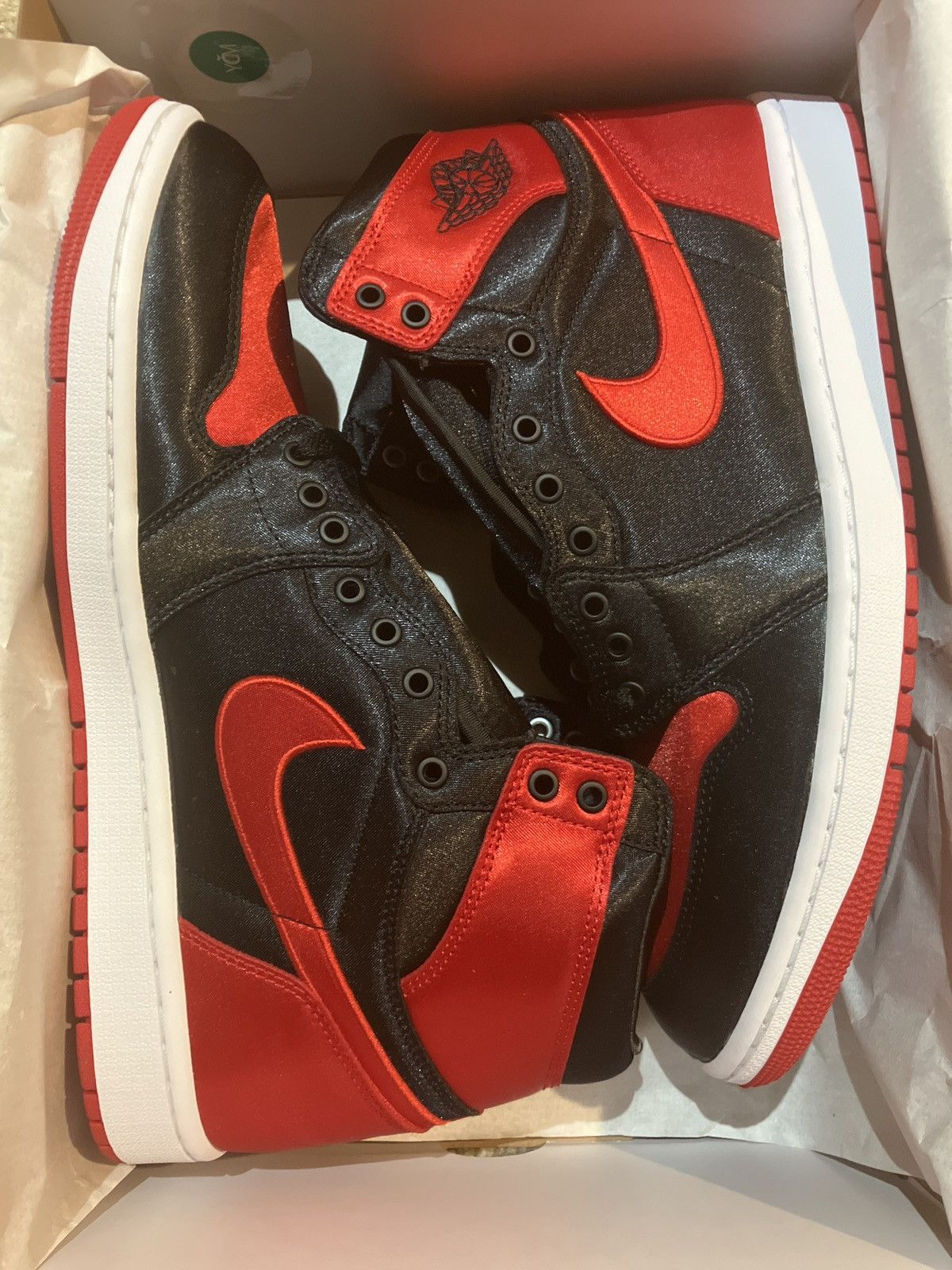 Jordan Brand × Nike Jordan 1 Satin Bread Size 10.5 Men’s Size US 10.5 / EU 43-44 - 8 Thumbnail