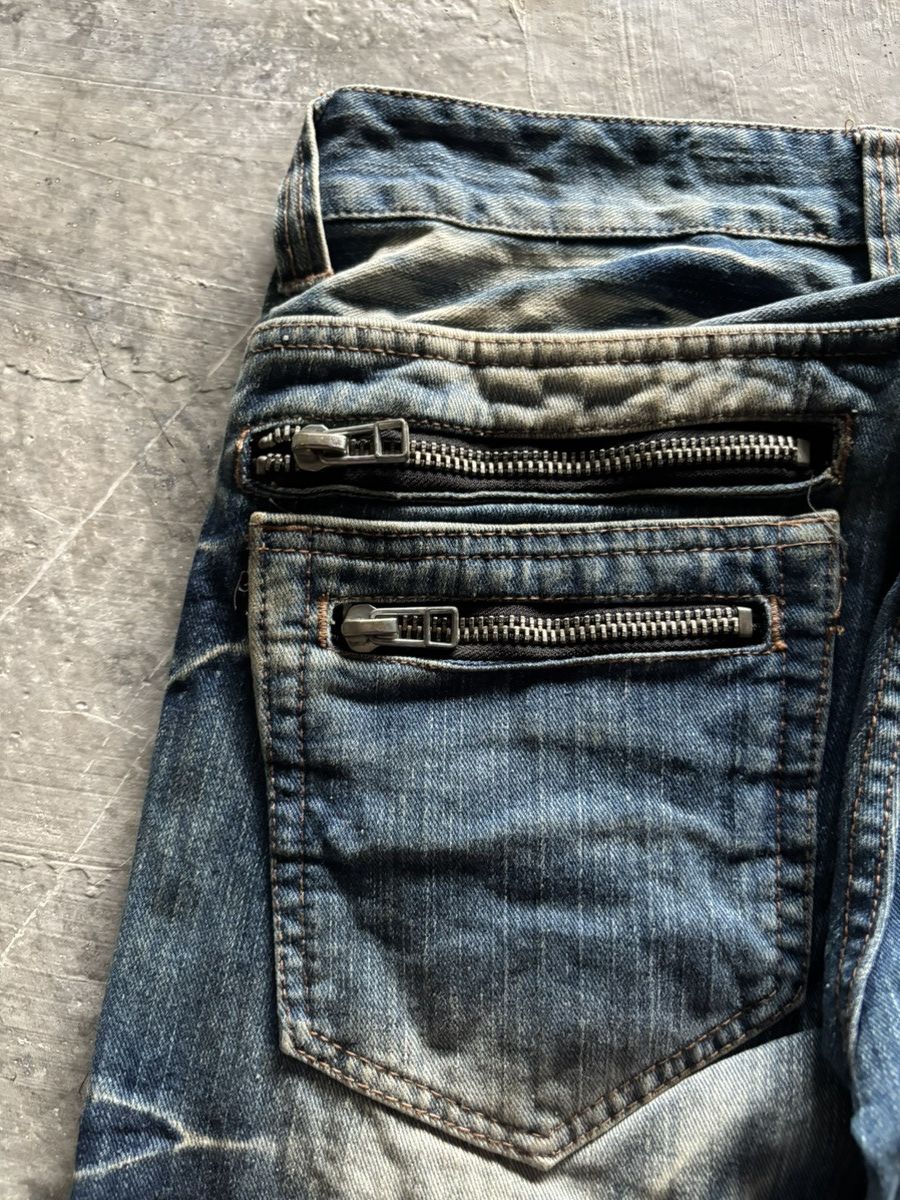 Hysteric Glamour × If Six Was Nine × Japanese Brand ROOT THREE STYLE JAPANESE DENIM rusty washed mud PUNK GRUNGE Size US 35 - 14 Thumbnail