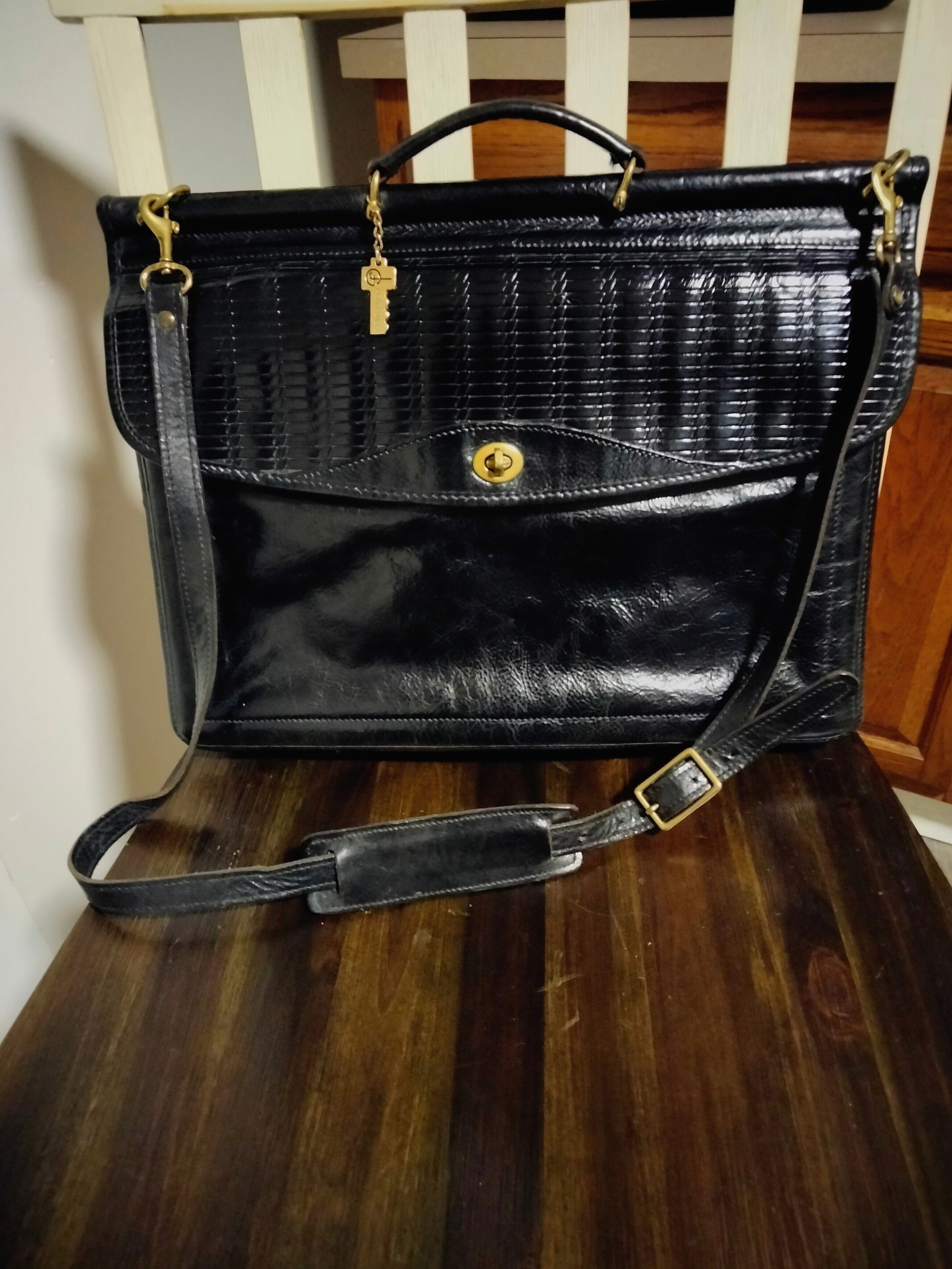 Jack Georges Jack George's polished leather men's briefcase bsg | Grailed