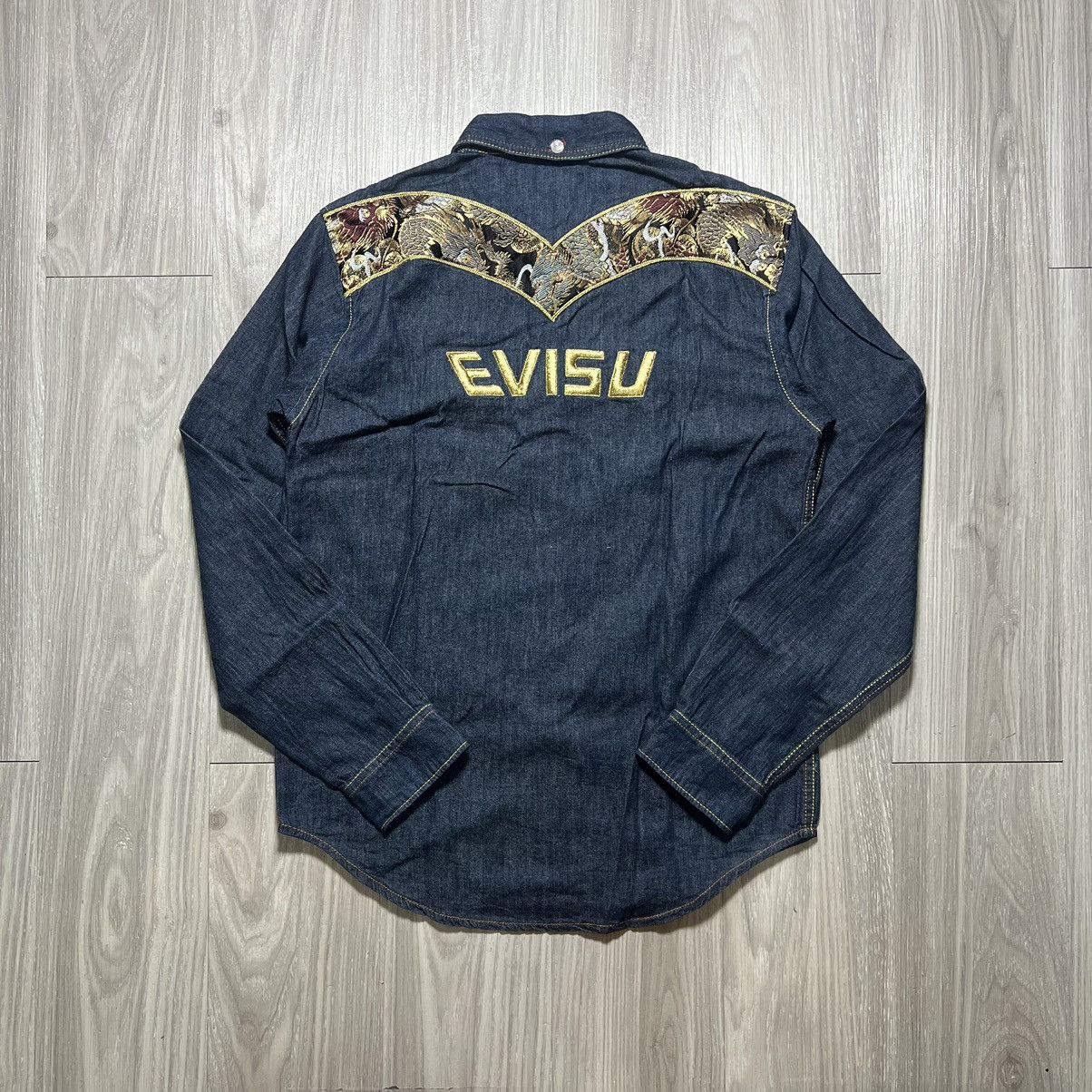 Evisu Evisu Denim Embroidery Logo Longsleeve Size US M / EU 48-50 / 2 - 2 Thumbnail
