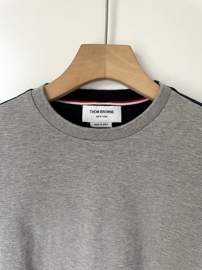 Thom Browne Thom Browne Gray and blue patchwork short sleeves Size US M / EU 48-50 / 2 - 3 Thumbnail