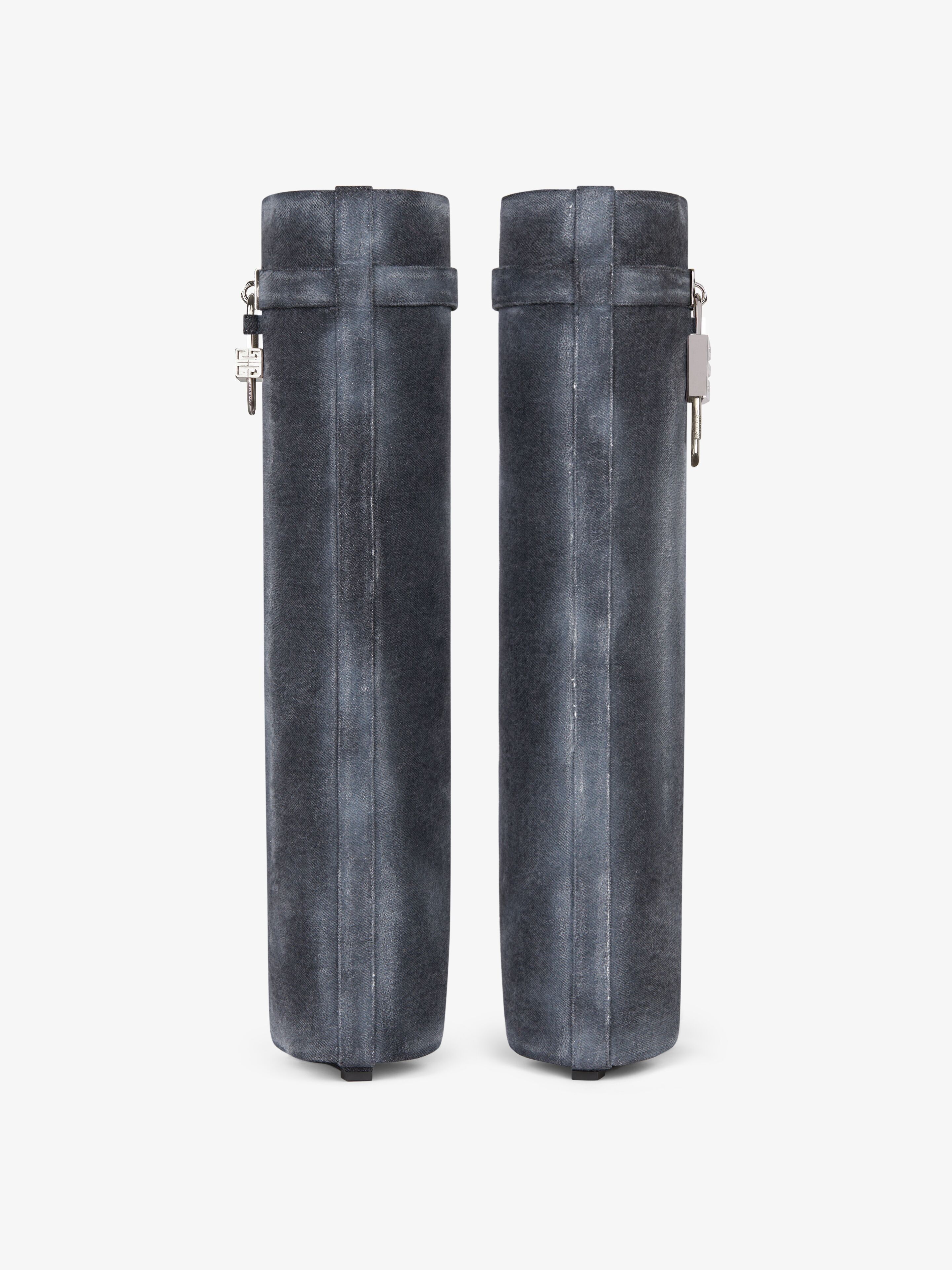 Givenchy o1srvl11e0525 Shark Lock Pant Boots 90mm in Black Size US 12 / IT 42 - 7 Thumbnail