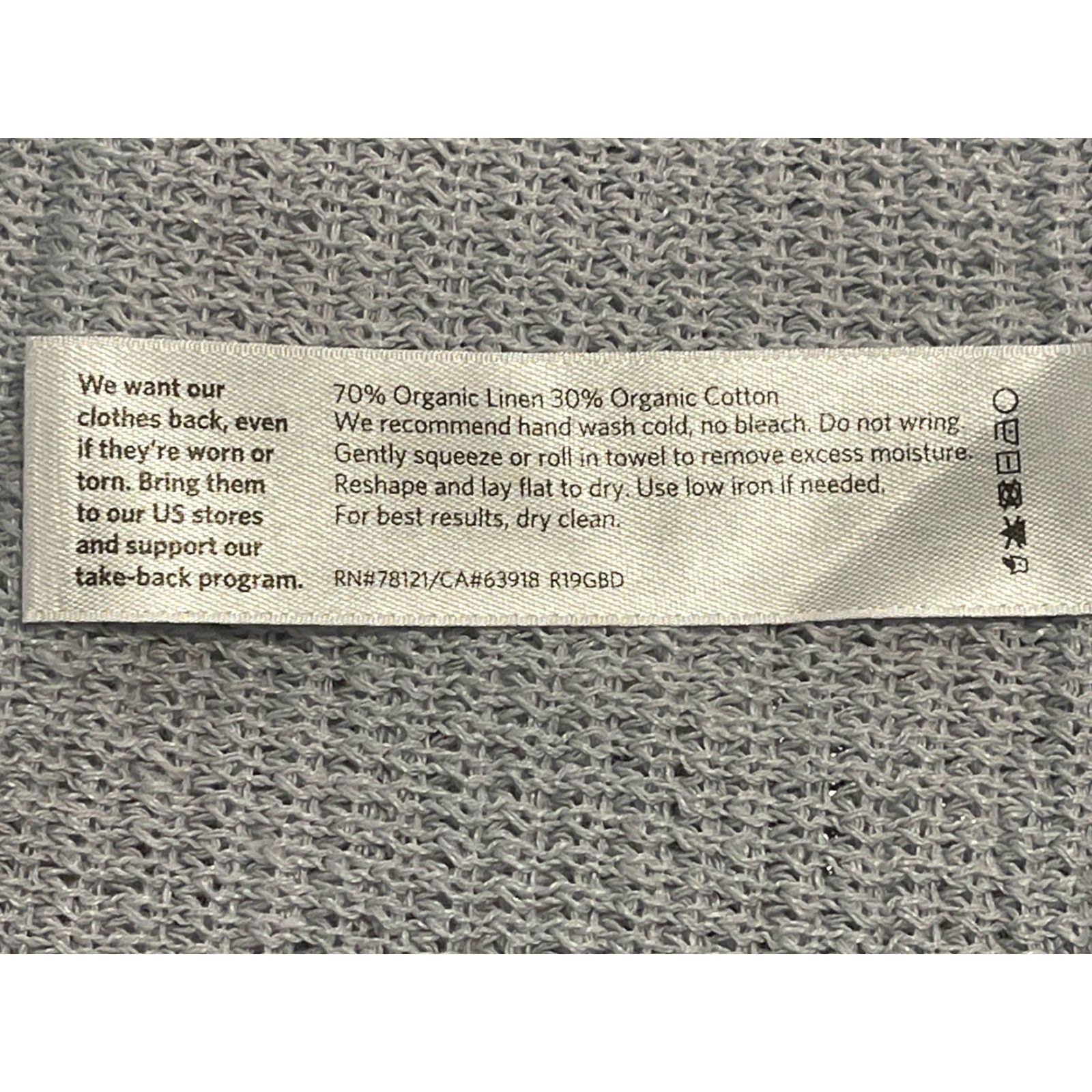 Eileen Fisher VINTAGE Eileen Fisher Linen Blend Open Front Cardigan Sweater Womens Light Gray Sz M Size M / US 6-8 / IT 42-44 - 7 Thumbnail